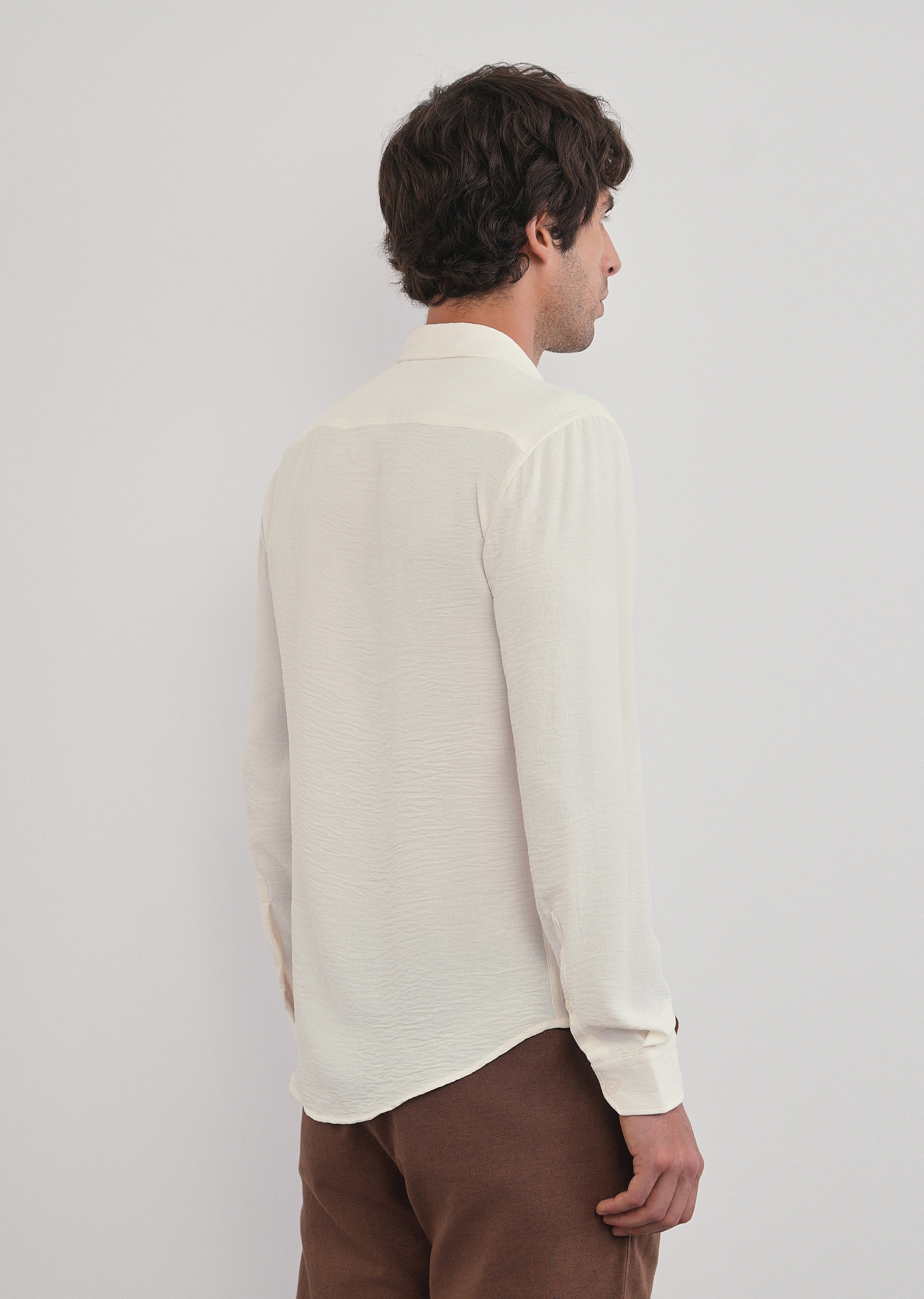 Off-White Artisan Embroidered Shirt