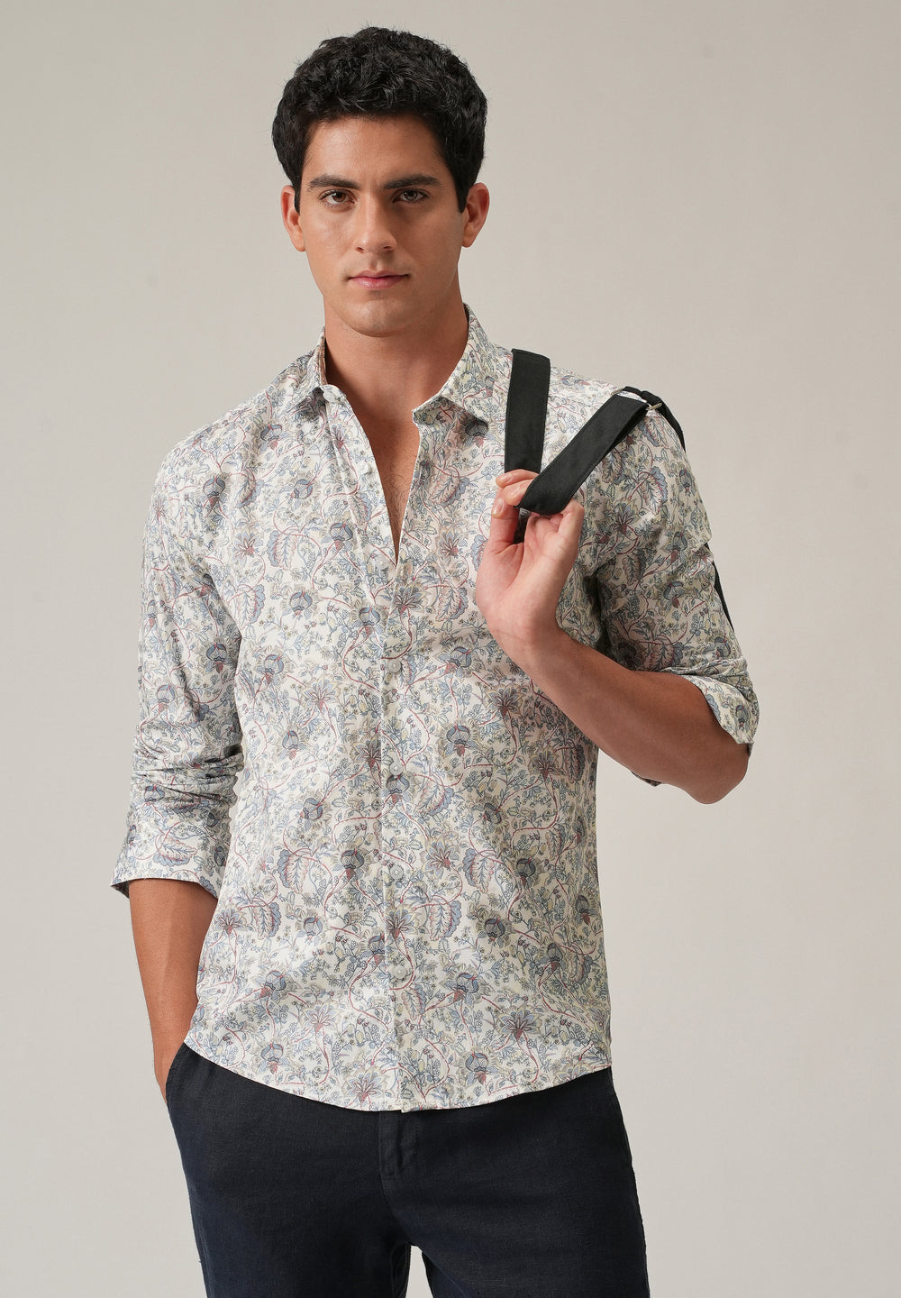 Off-White Ditsy Floral Print Shirt