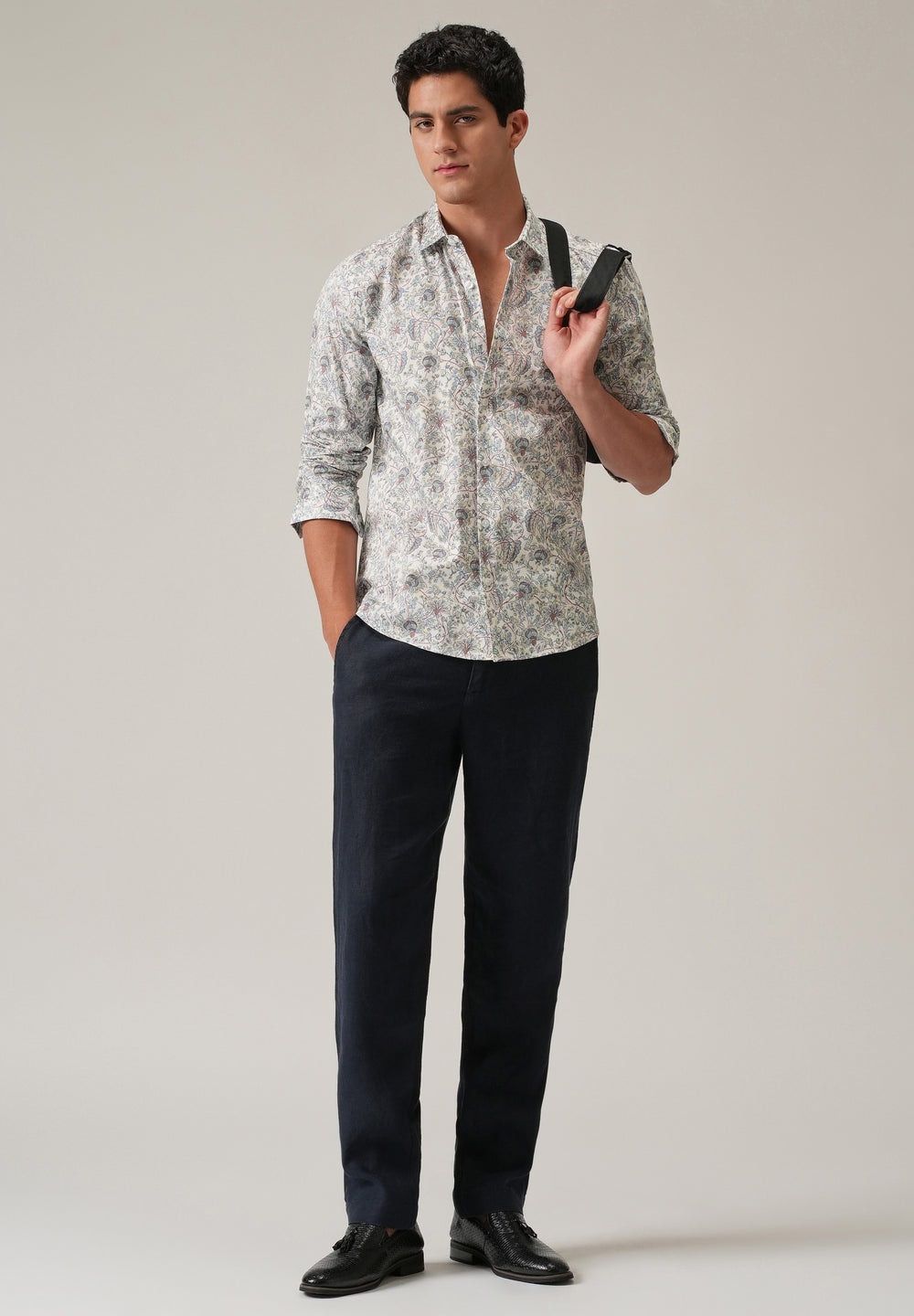 Off-White Ditsy Floral Print Shirt