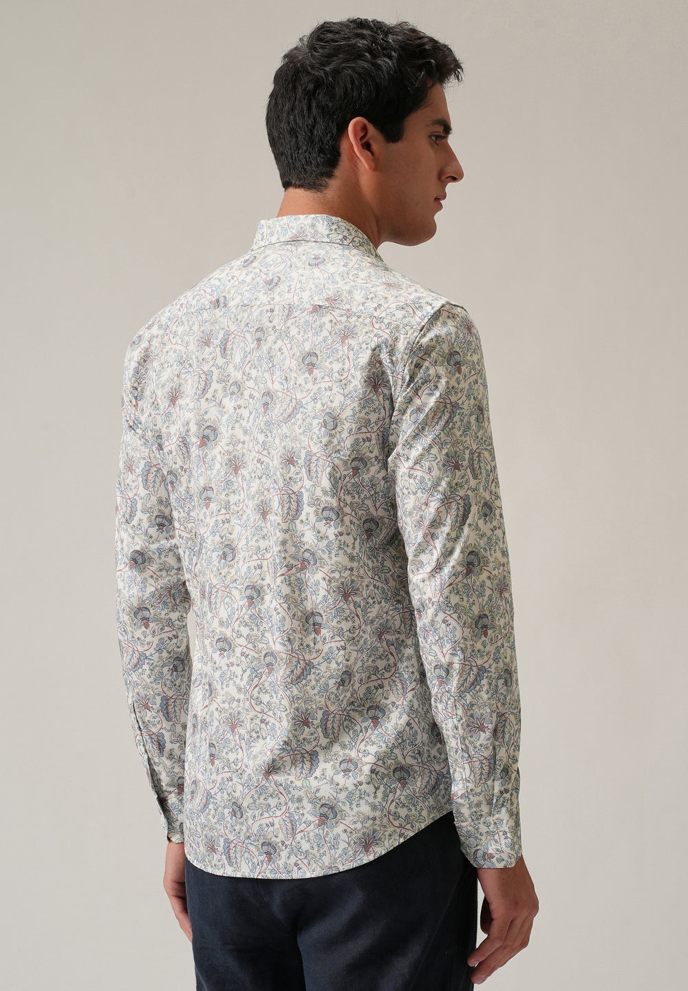 Off-White Ditsy Floral Print Shirt