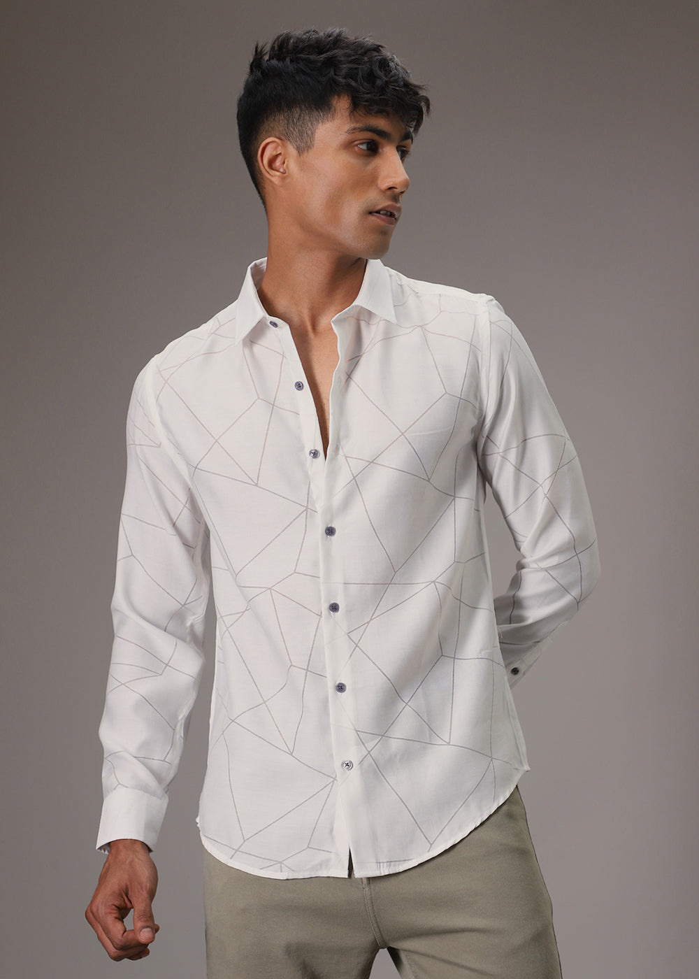 Off-White Laser Cut Shirt