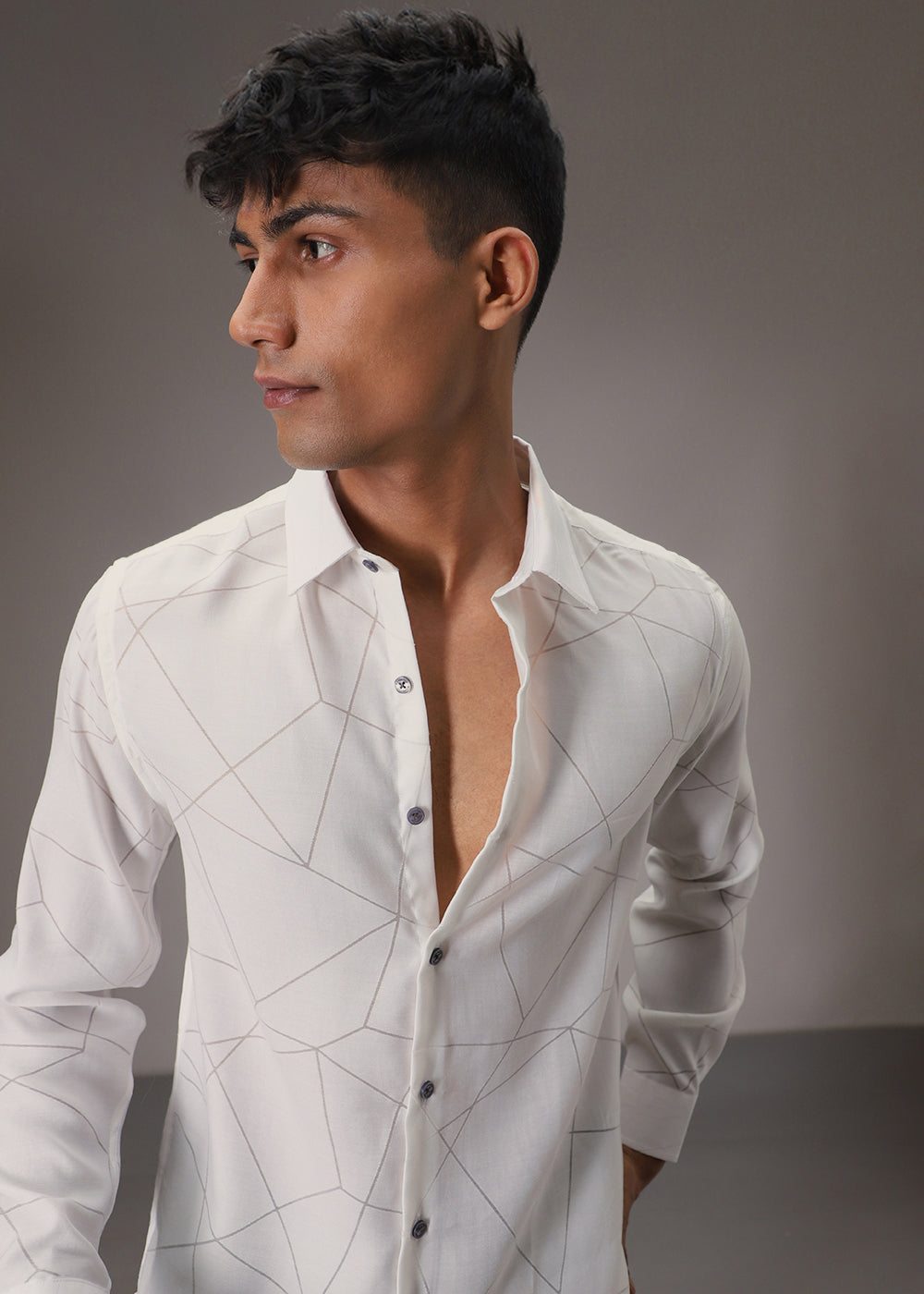 Off-White Laser Cut Shirt