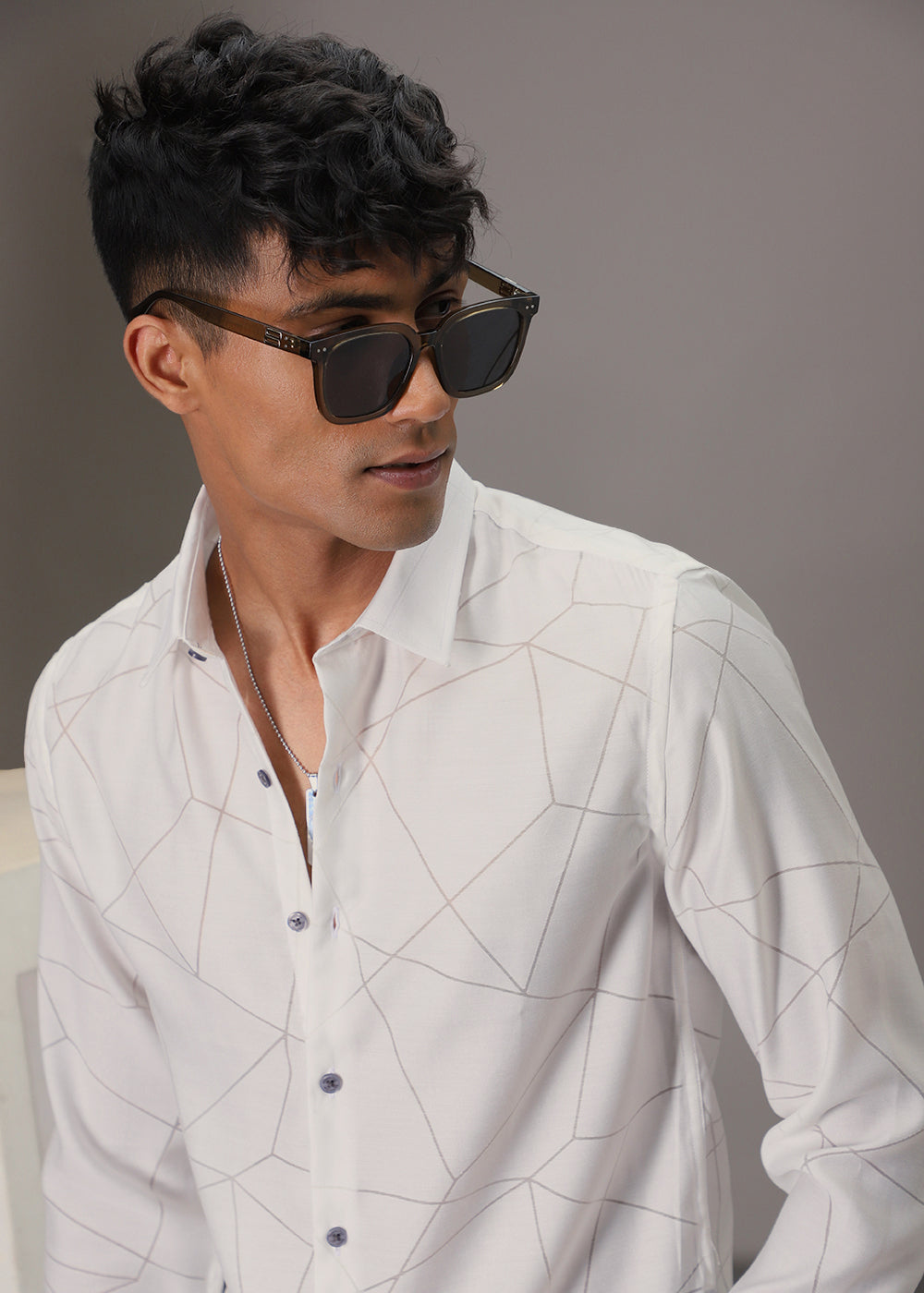 Off-White Laser Cut Shirt