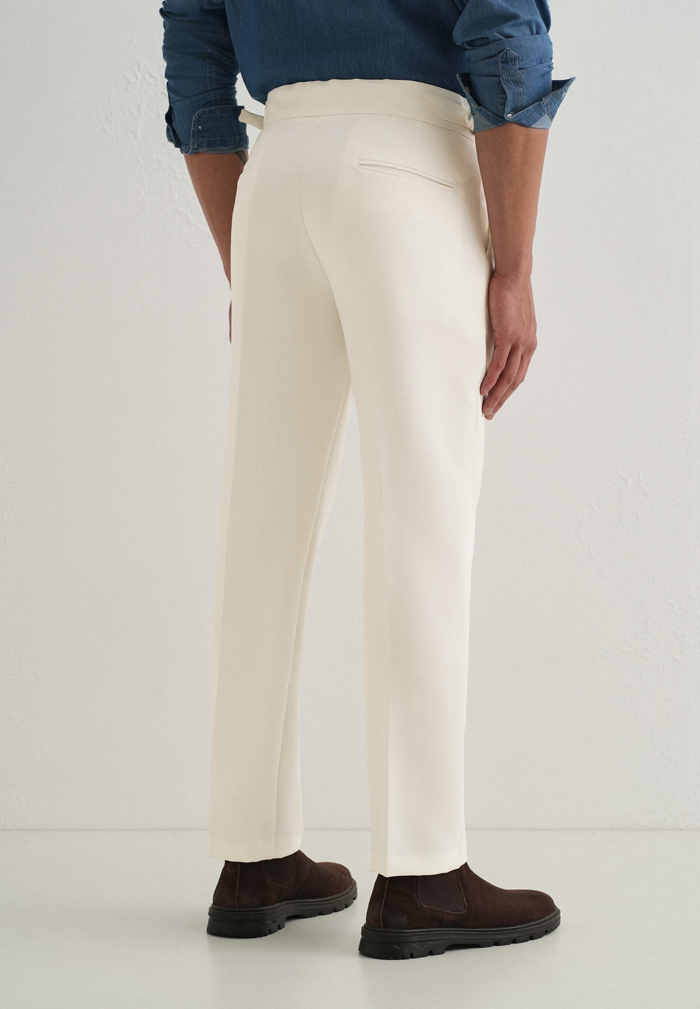 Off-White Pleated Gurkha Pant