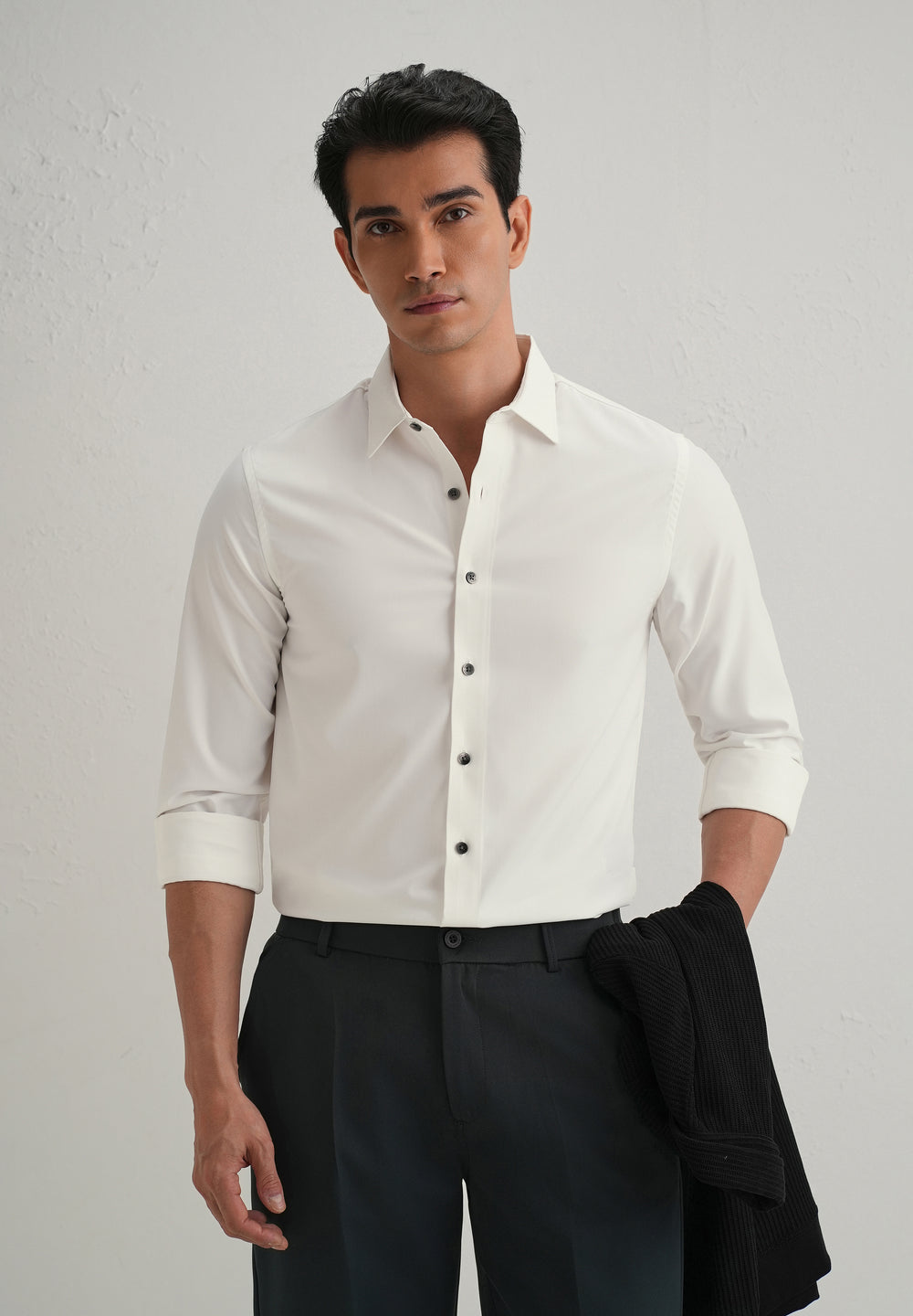 Off-White Stitchless Placket Plain Shirt