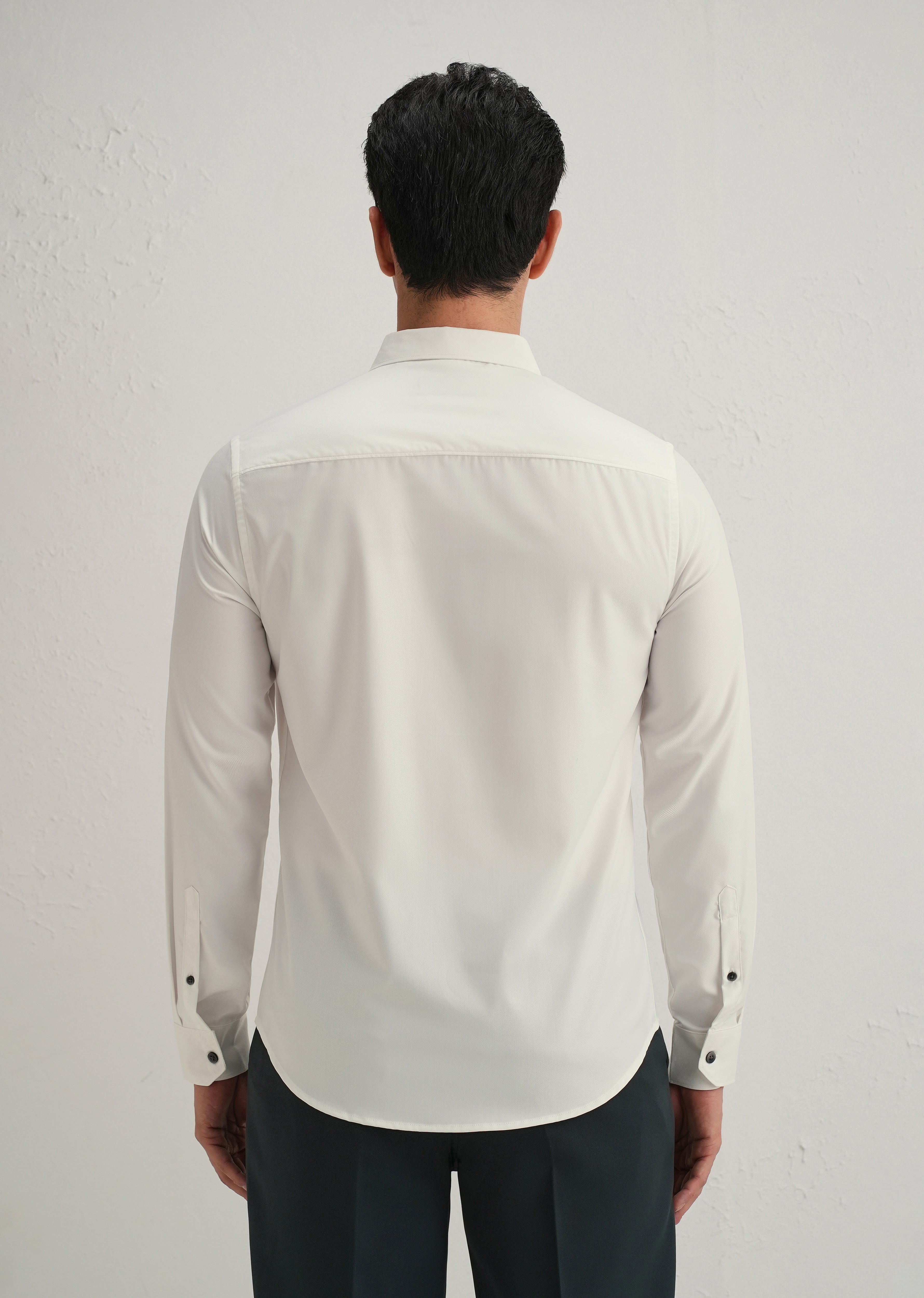 Off-White Stitchless Placket Plain Shirt
