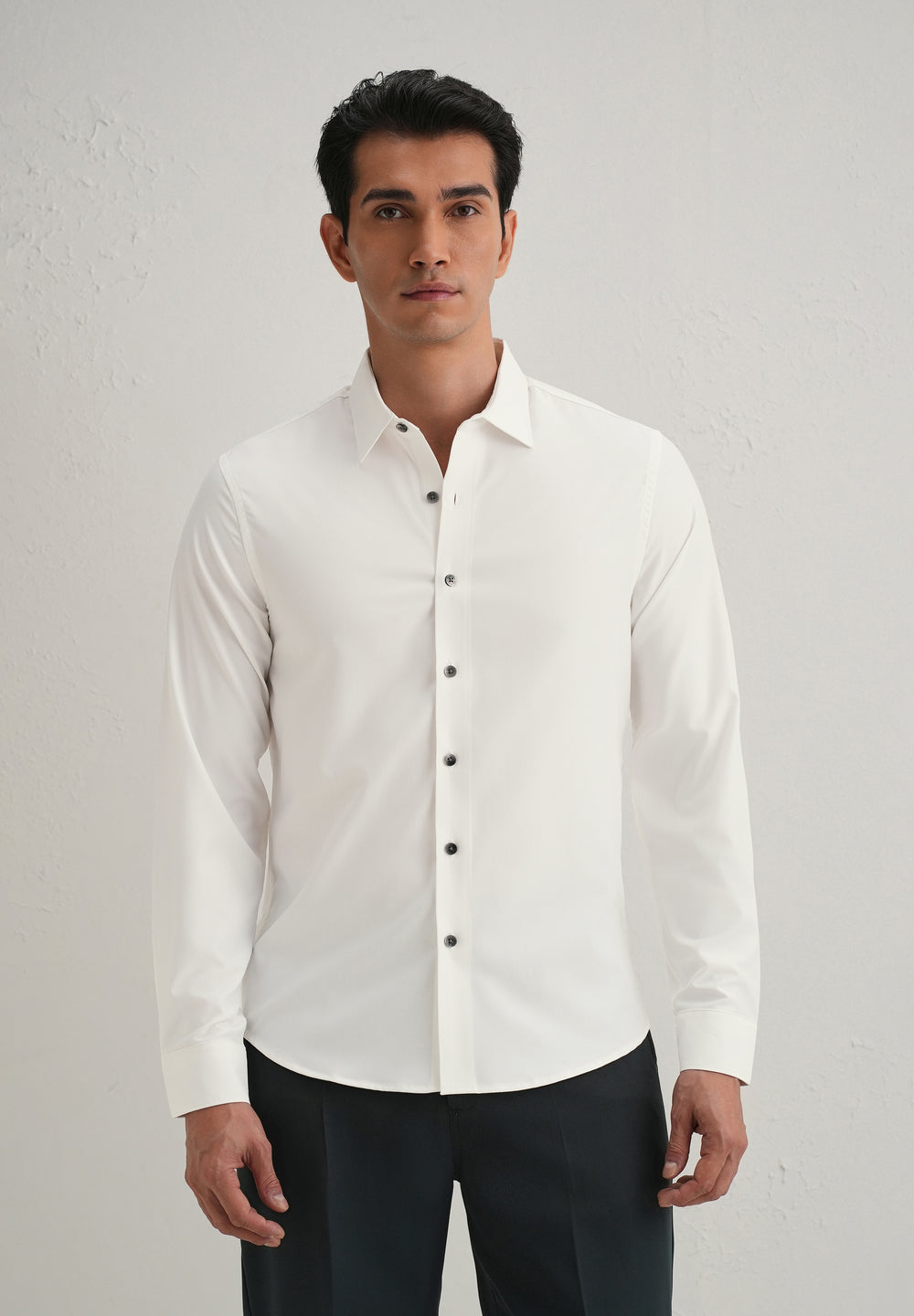 Off-White Stitchless Placket Plain Shirt