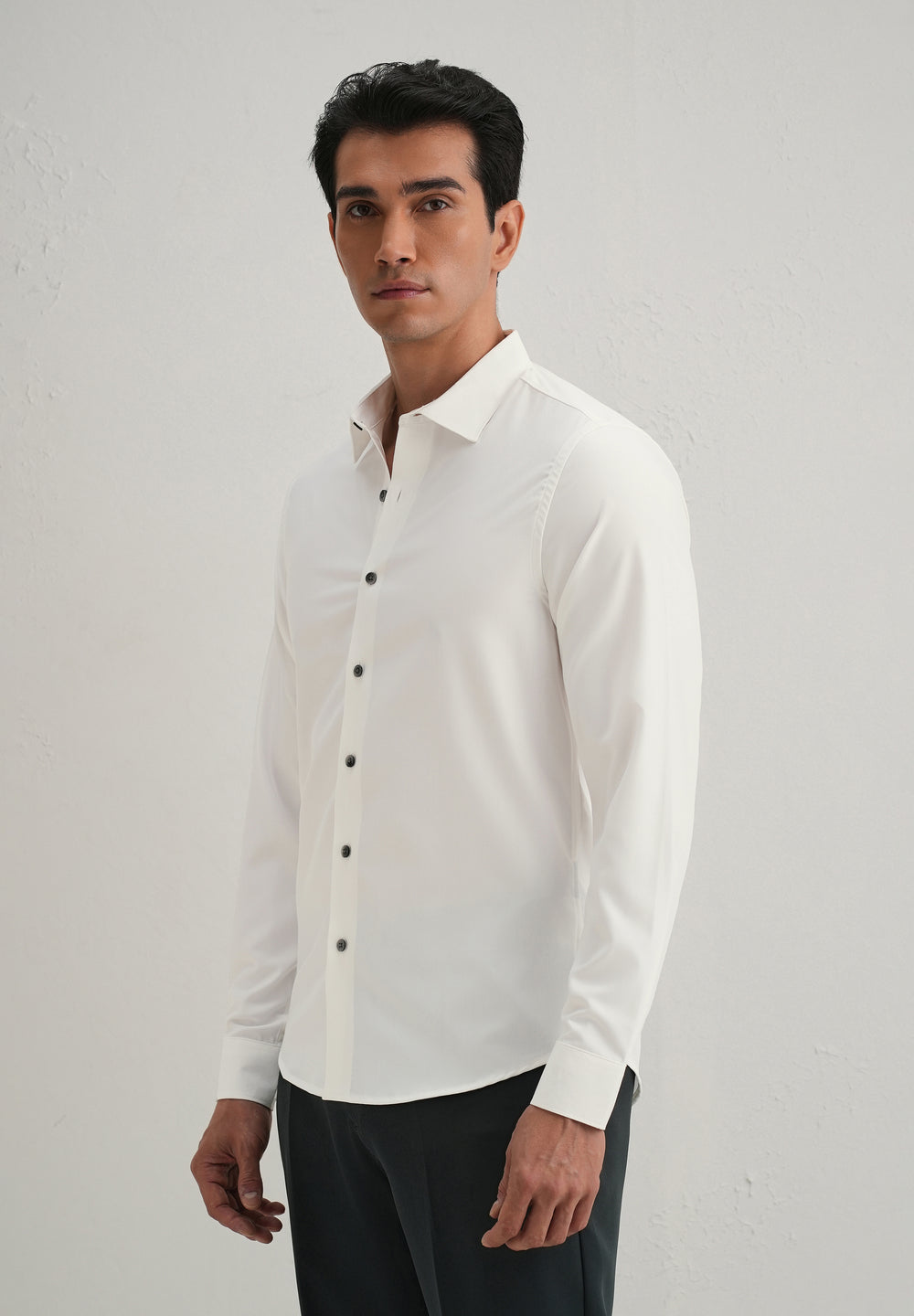 Off-White Stitchless Placket Plain Shirt