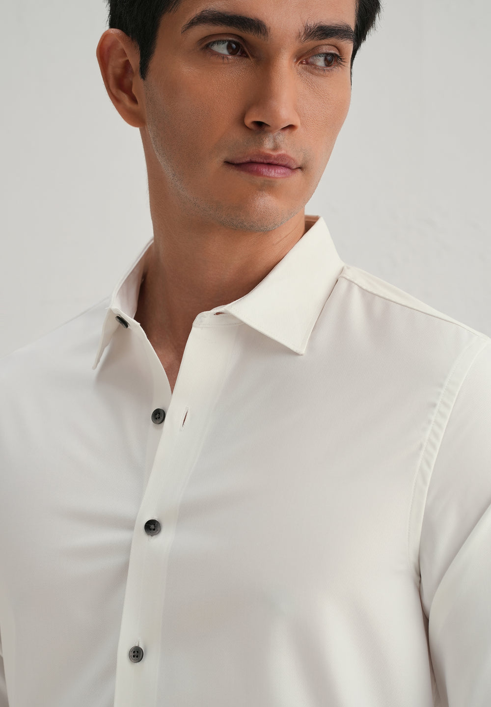 Off-White Stitchless Placket Plain Shirt