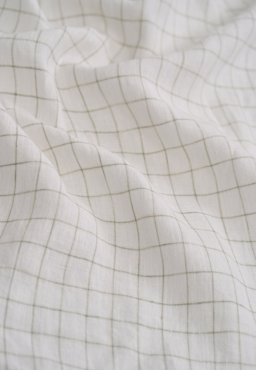 Off-White 100% Pure Linen Check Shirt