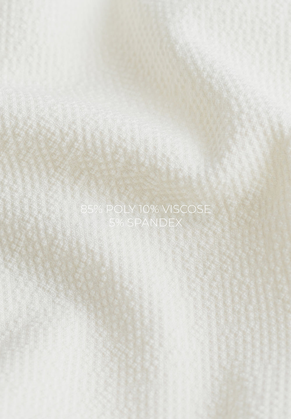 Off White Semi-Elasticated Textured Pant