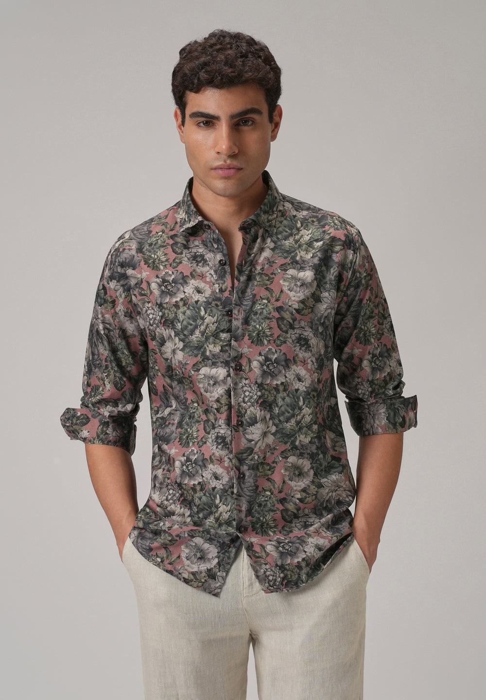 Oleander Floral Printed Shirt
