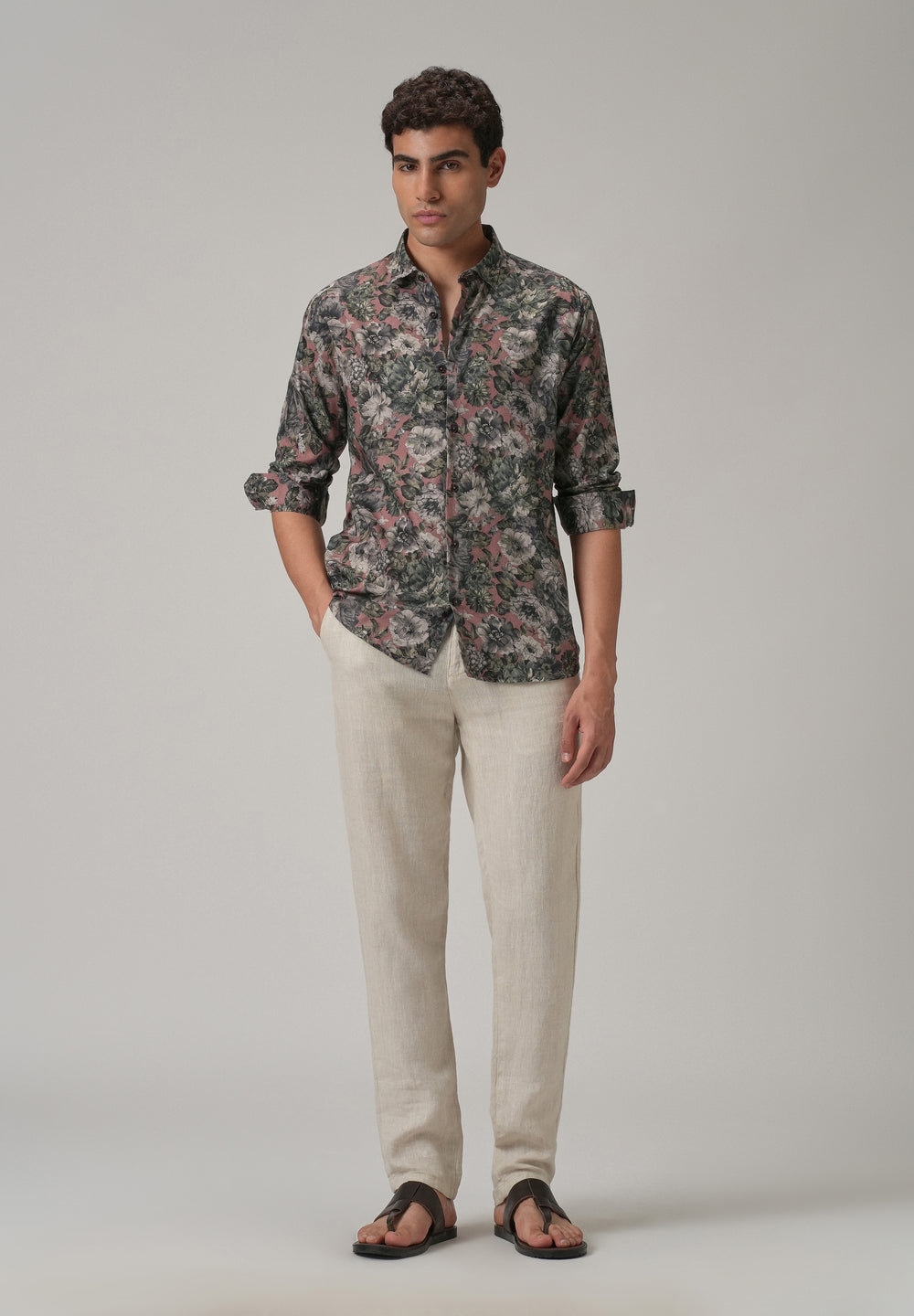 Oleander Floral Printed Shirt