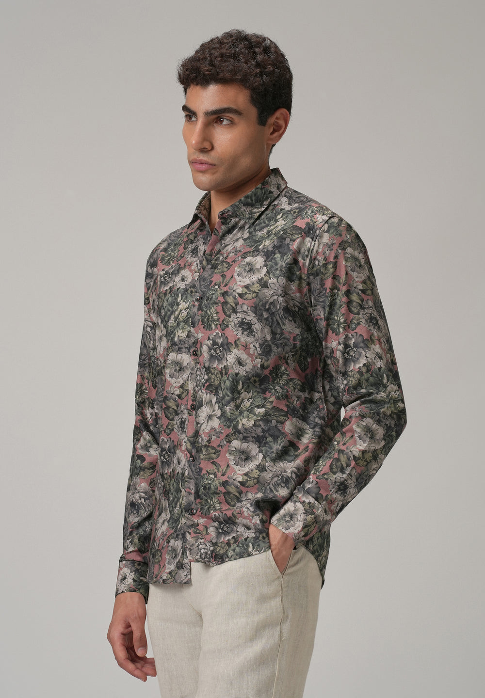 Oleander Floral Printed Shirt