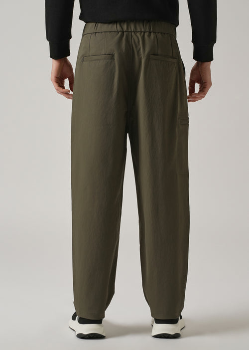 Olive Twill Belt Relaxed Fit Pant