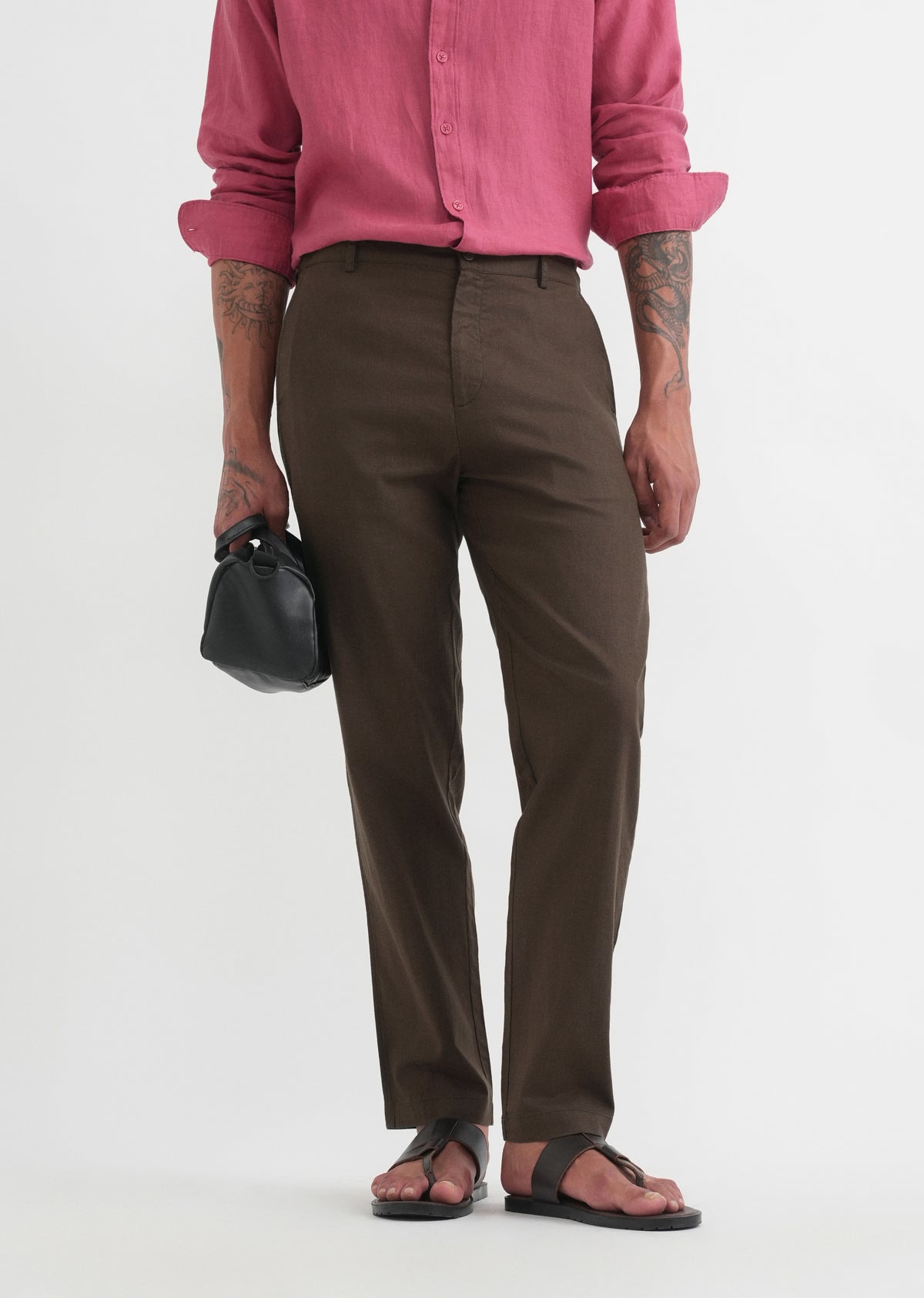 Dark Olive Semi-Elasticated Trouser