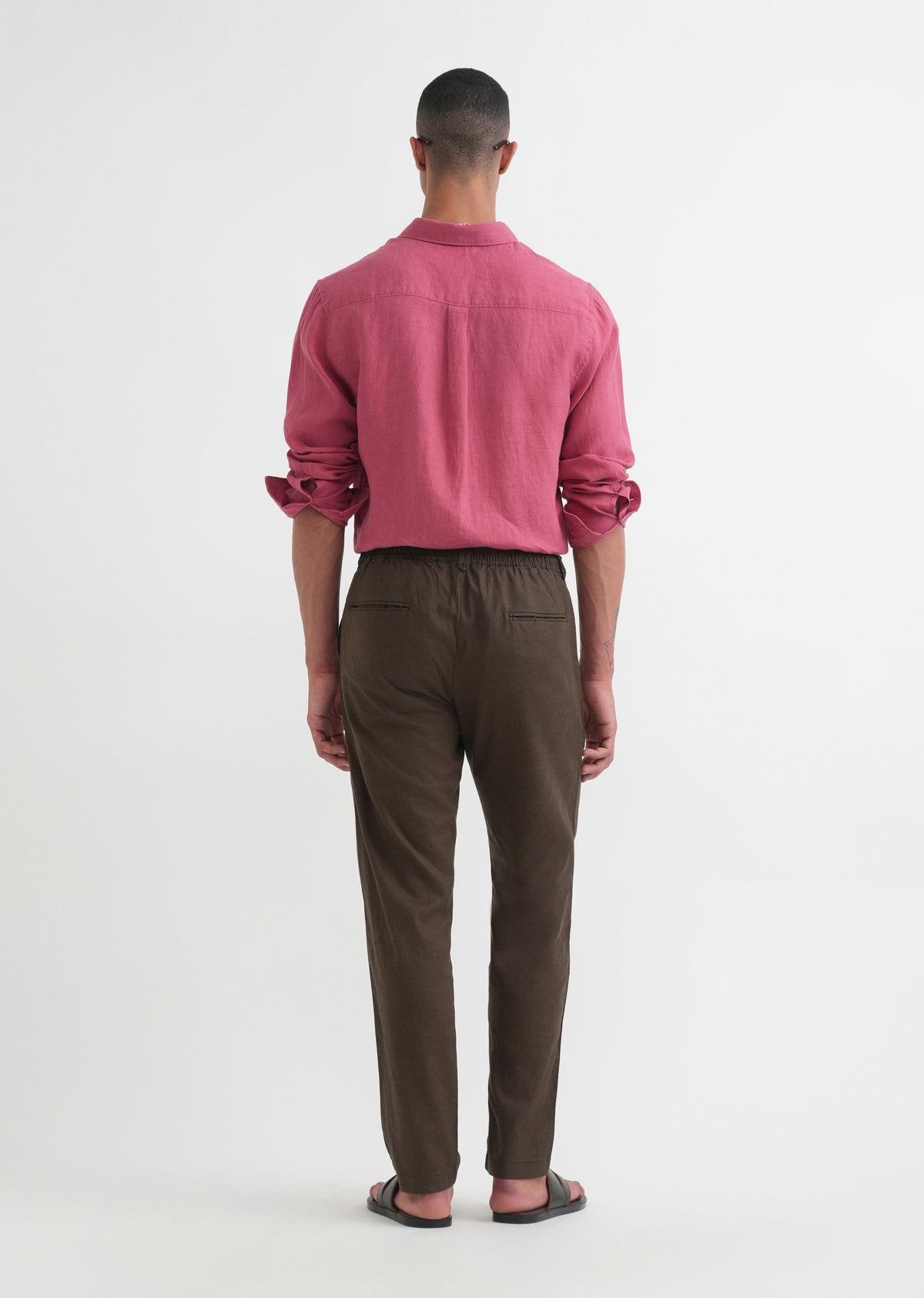 Dark Olive Semi-Elasticated Trouser