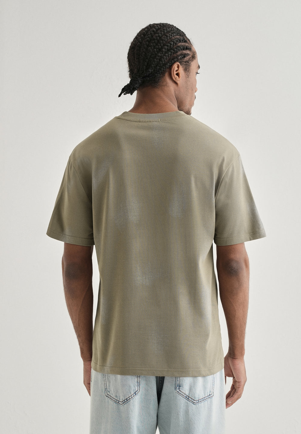 Olive Brushstroke Oversized T-shirt