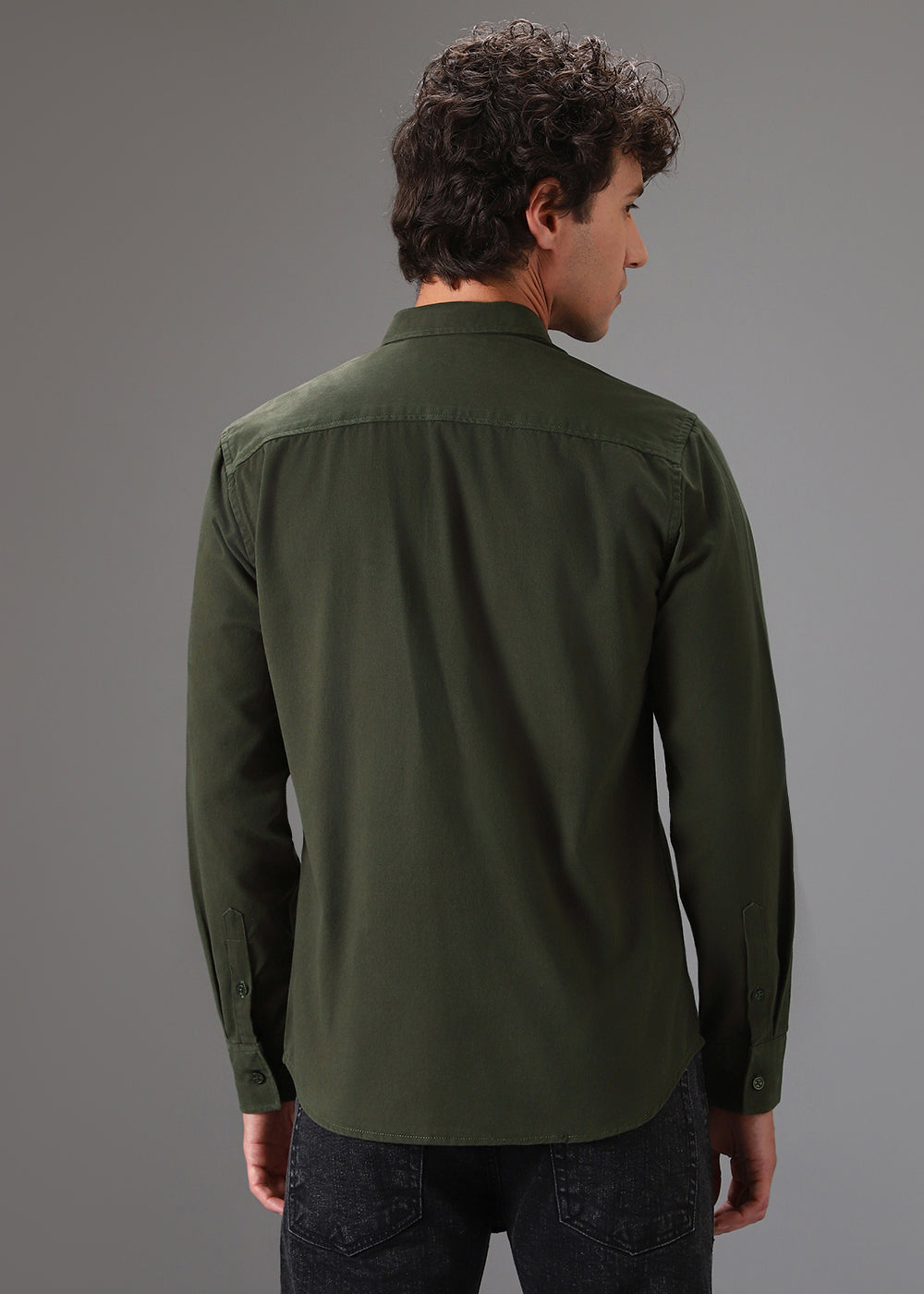 Olive Double Pocket Shirt