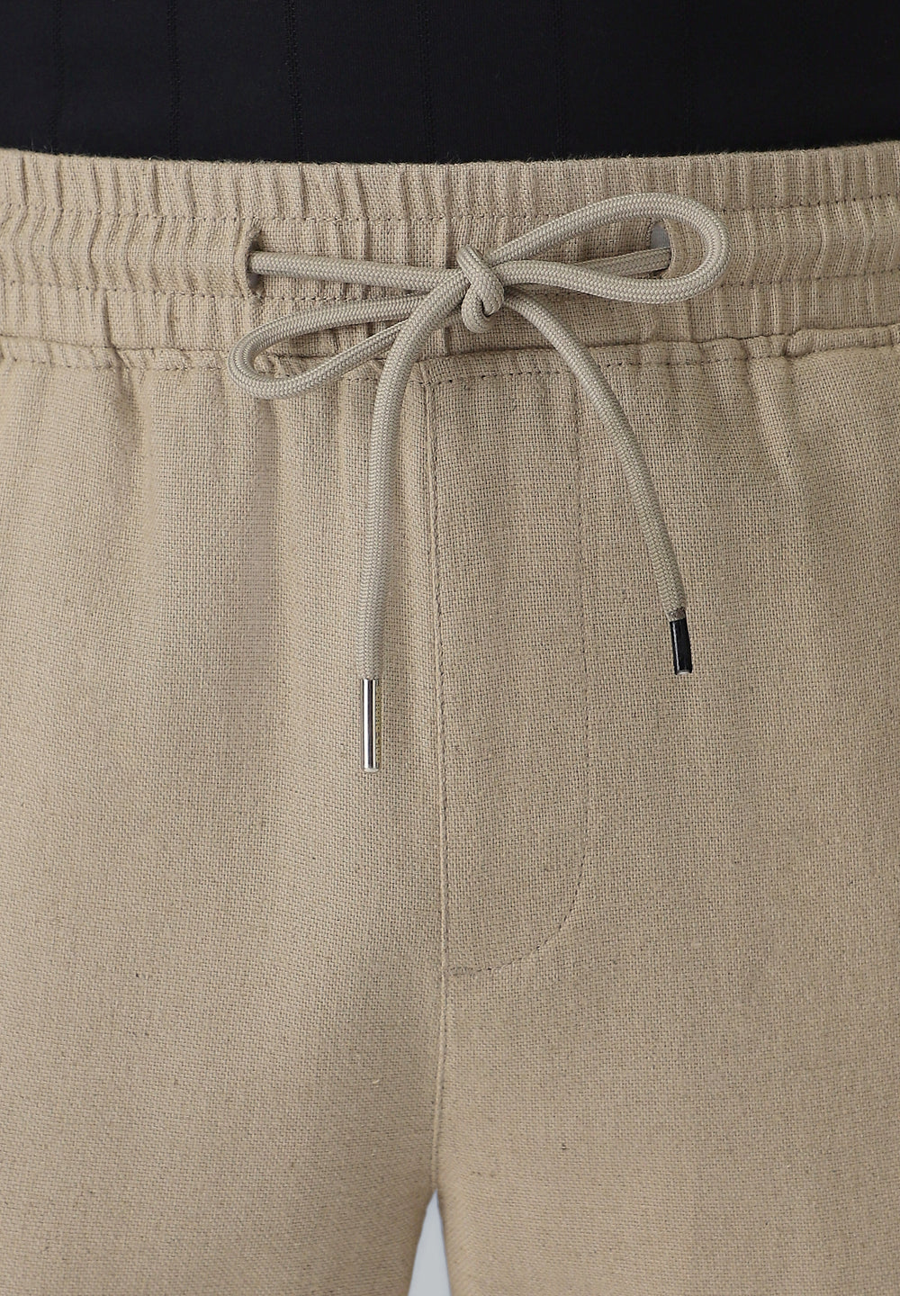 Olive Drawstring Linen Pant