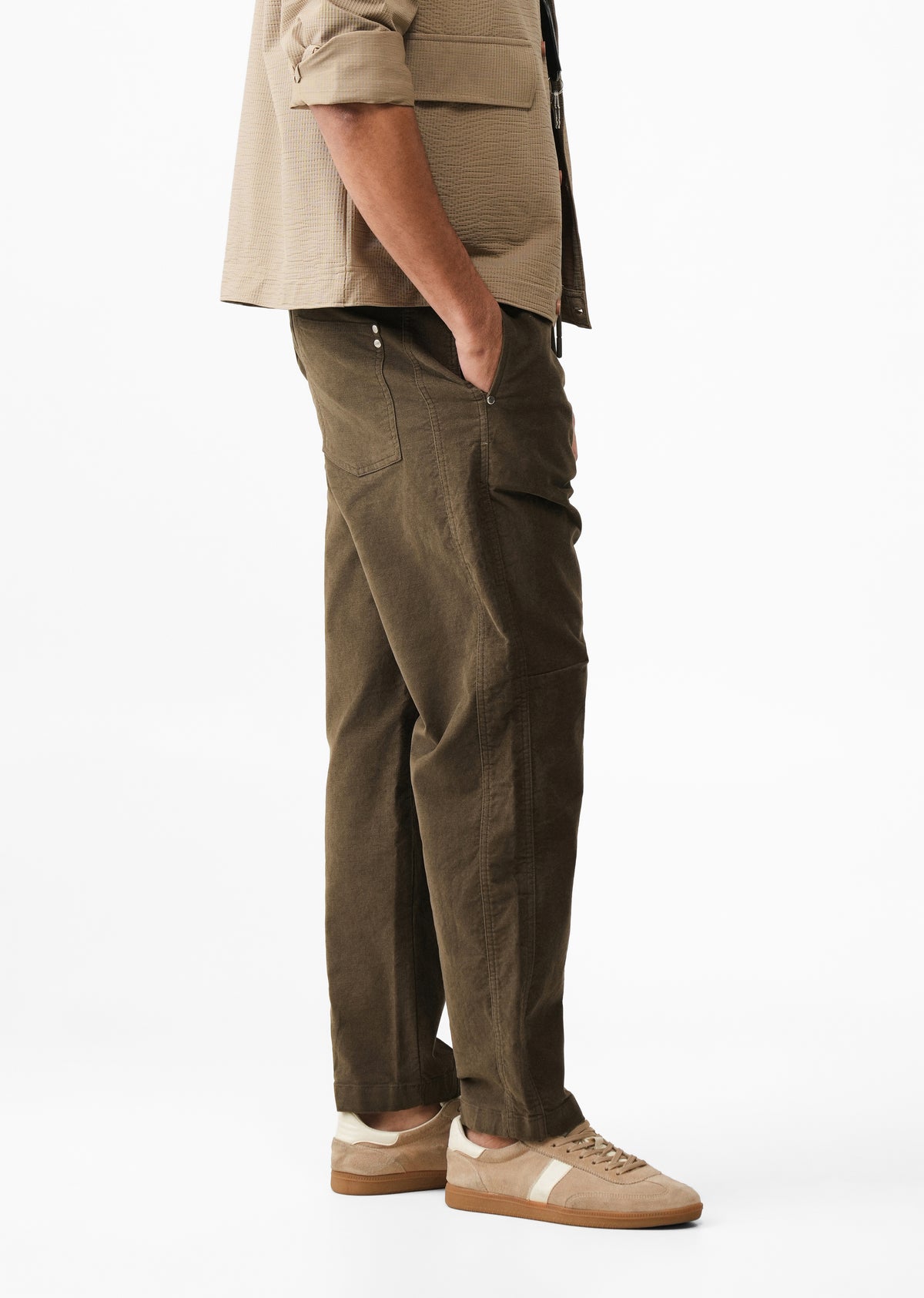 Dark Olive Drawstring Pant