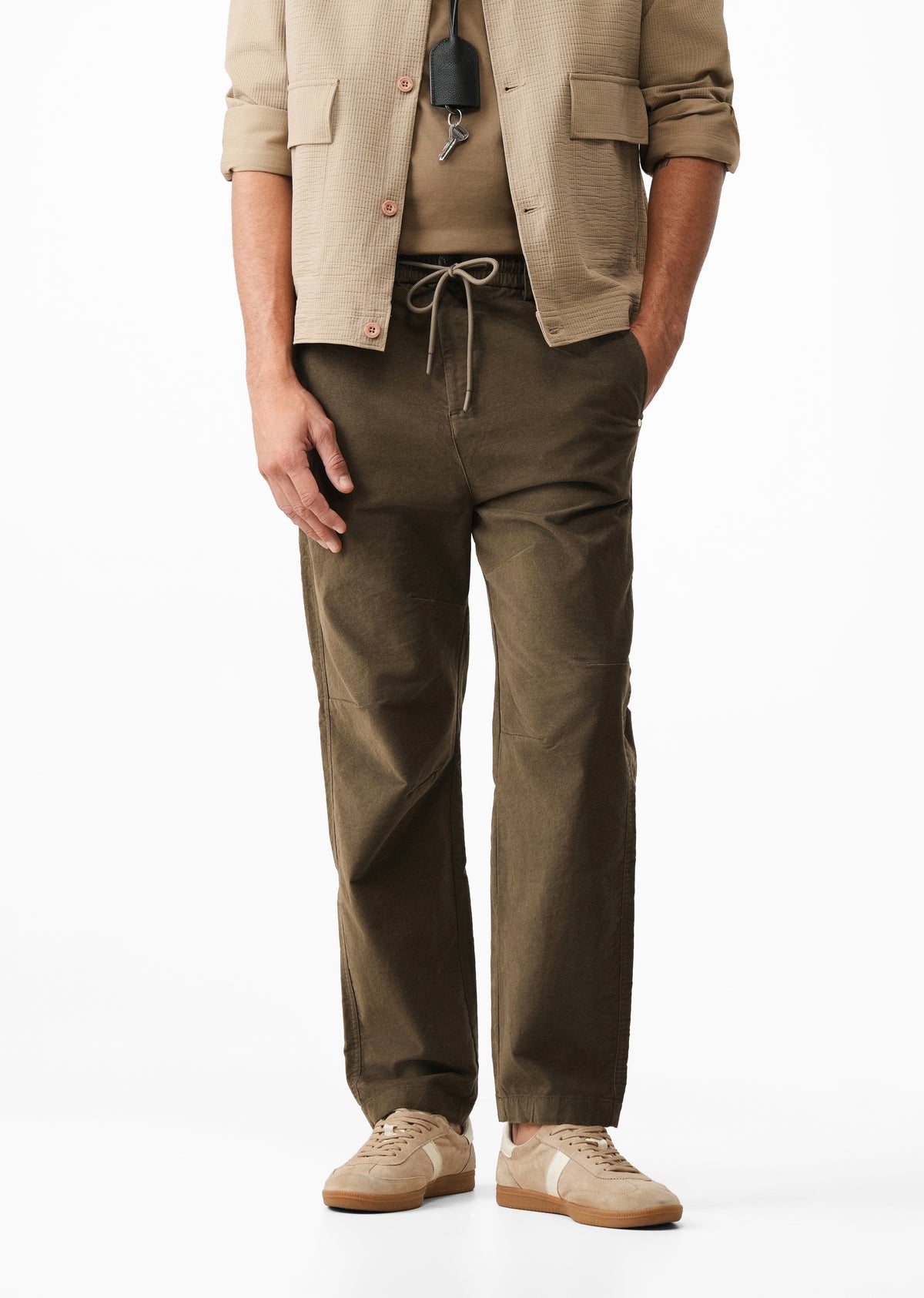 Dark Olive Drawstring Pant