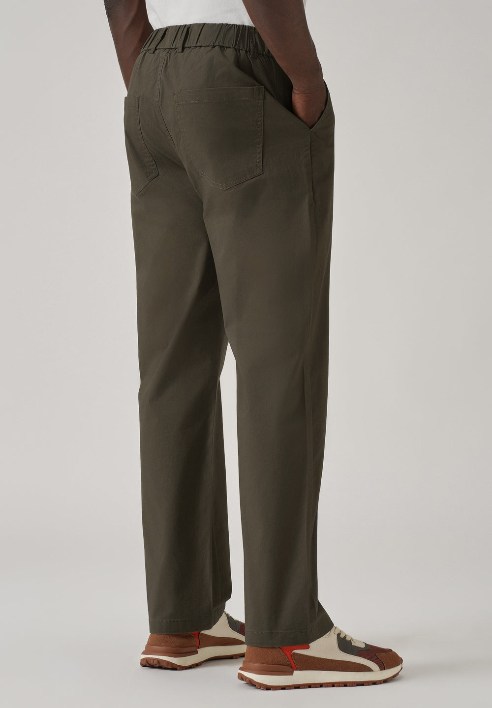 Baggy Fit Olive Green Chinos
