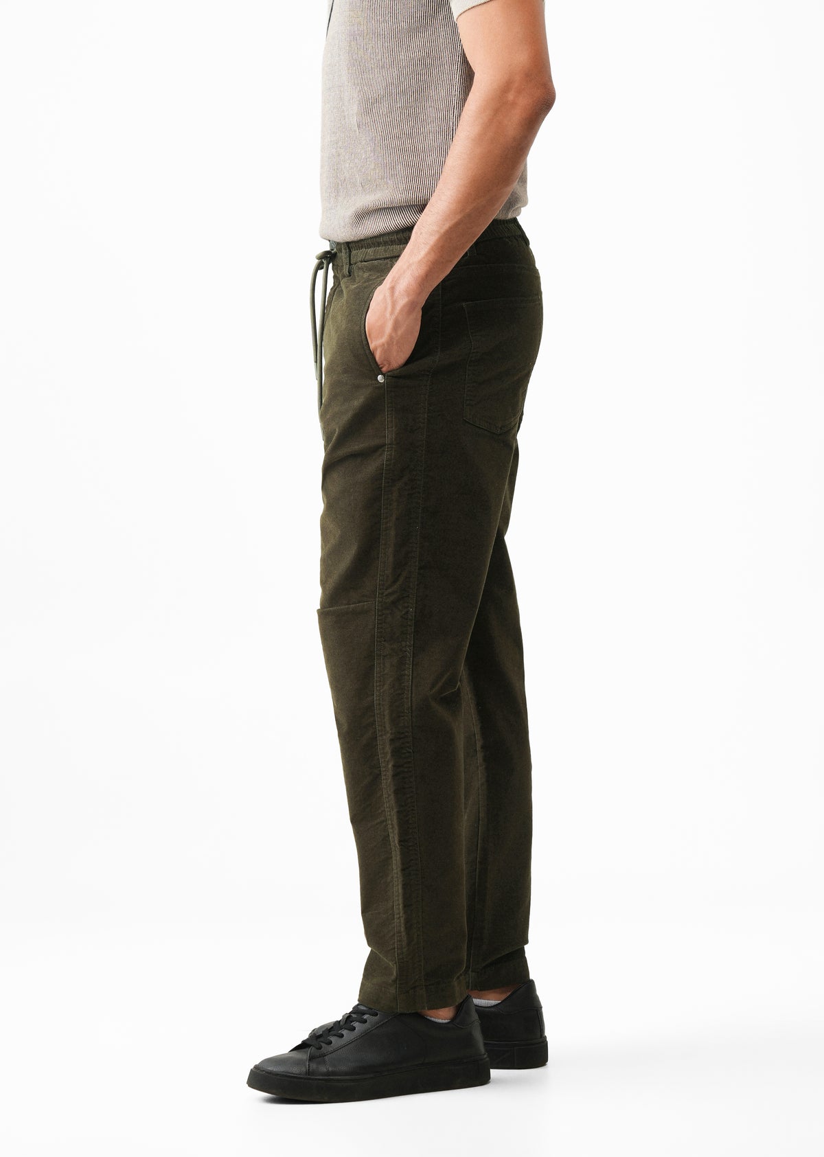 Olive Green Drawstring Pant