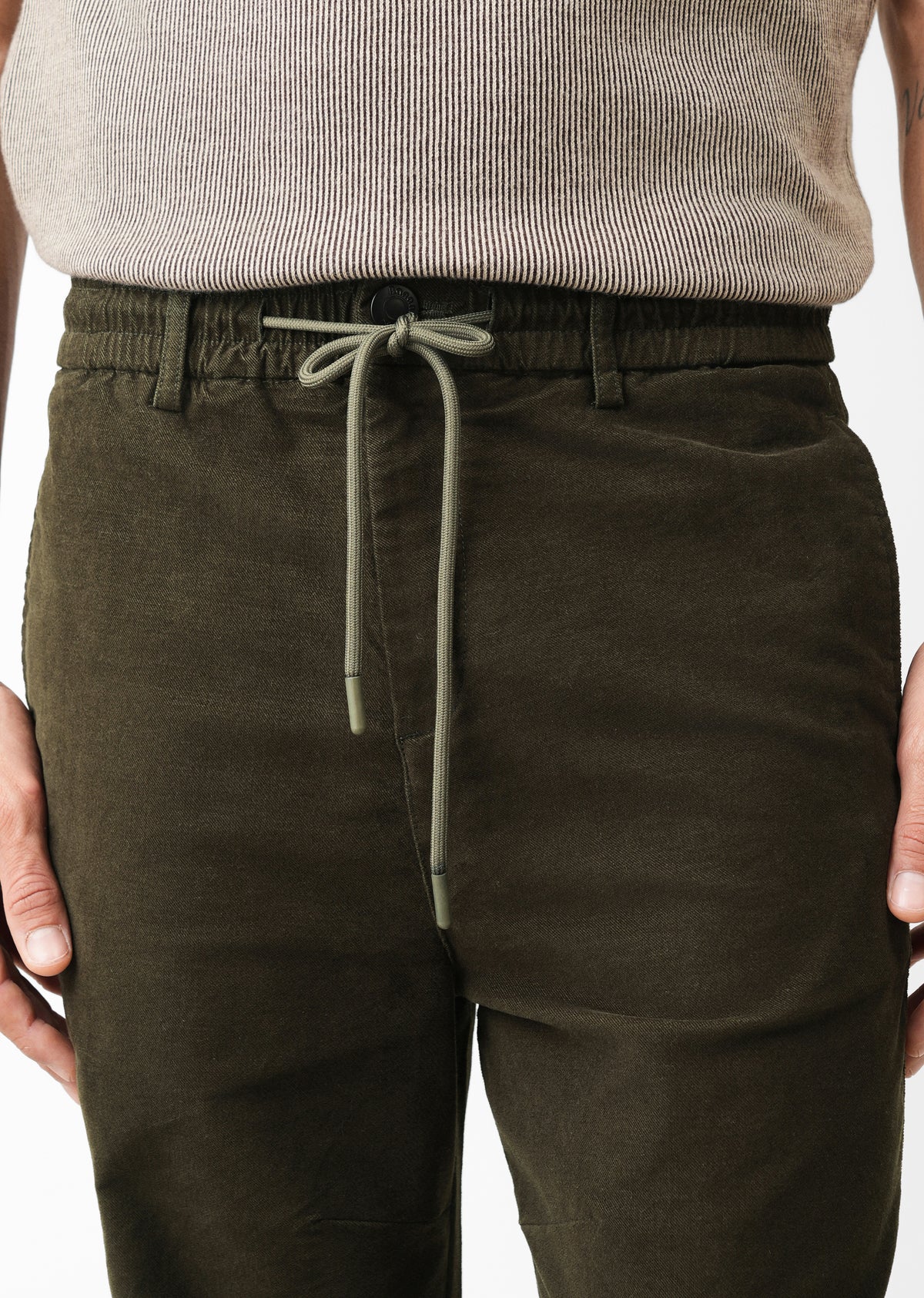 Olive Green Drawstring Pant