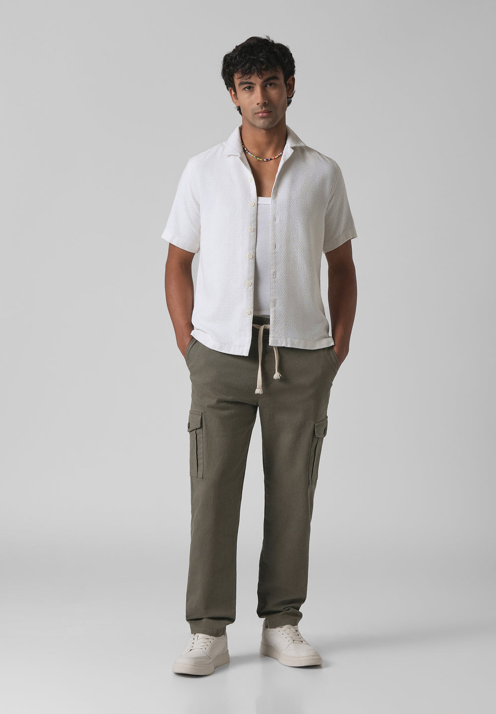 Olive Green Regular Fit Cargo Pant