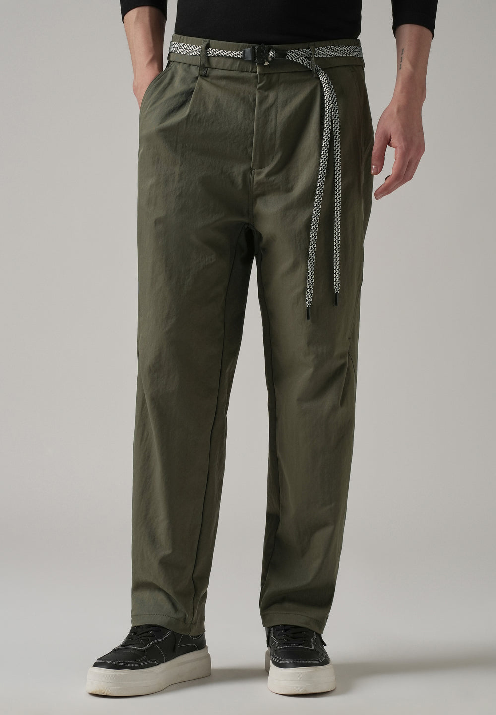 Olive Stone Wash Pant