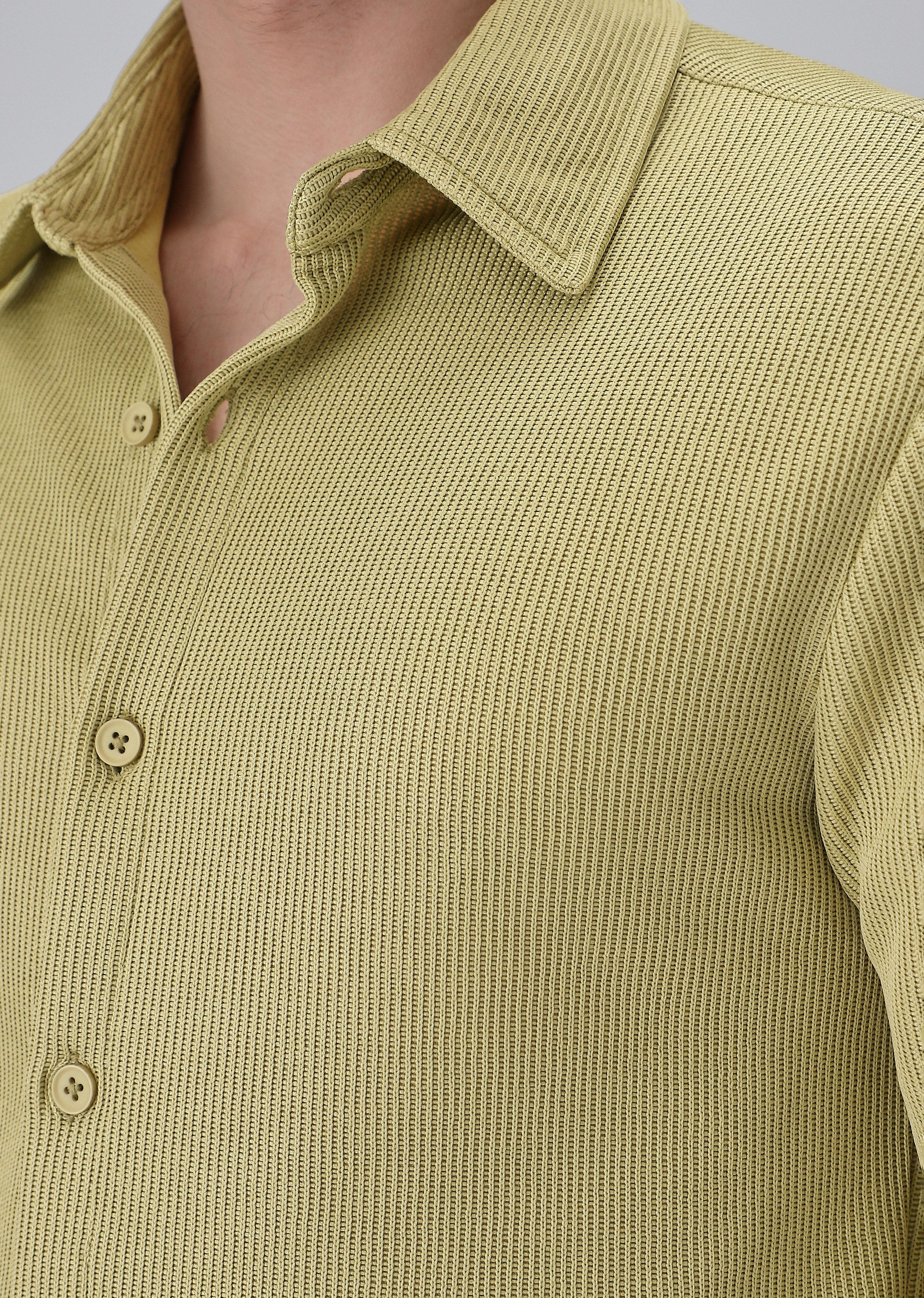 Olive Knitted Shirt