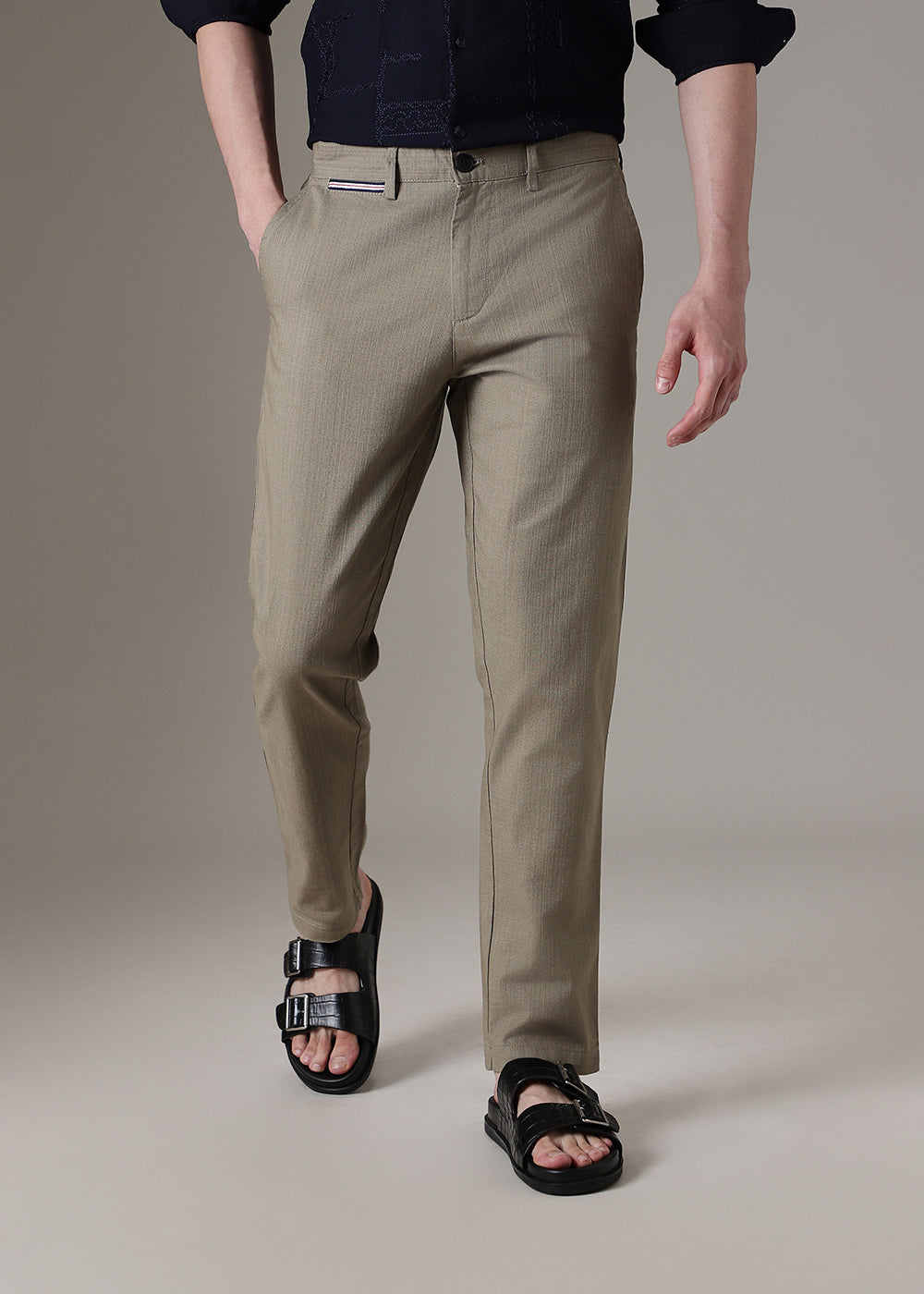 Olive Linen Trouser
