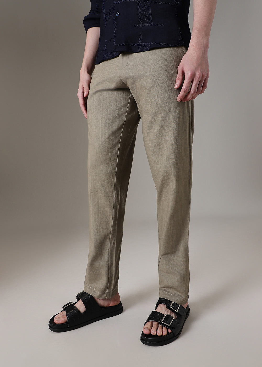 Olive Linen Trouser
