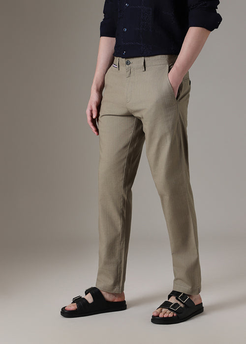 Olive Linen Trouser