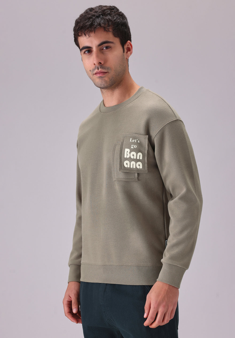 Olive Patch Sweatshirt