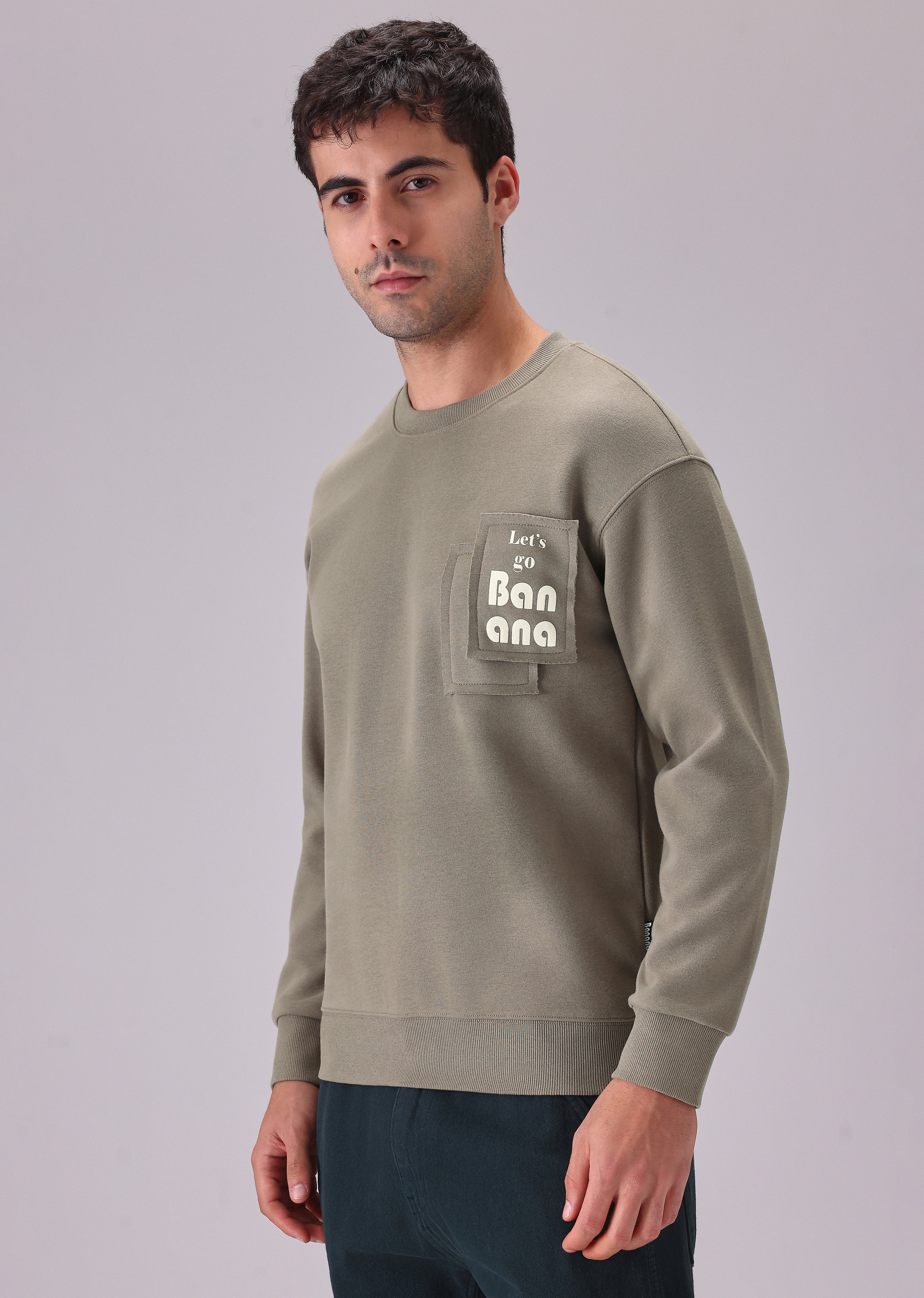 Olive Patch Sweatshirt