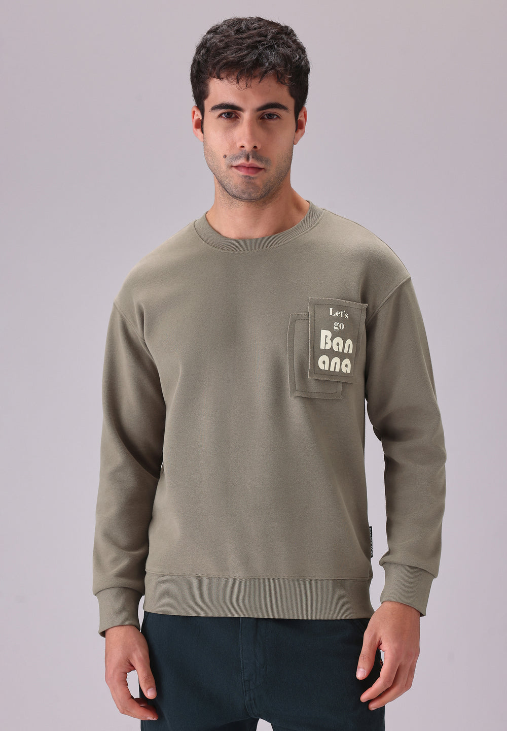 Olive Patch Sweatshirt