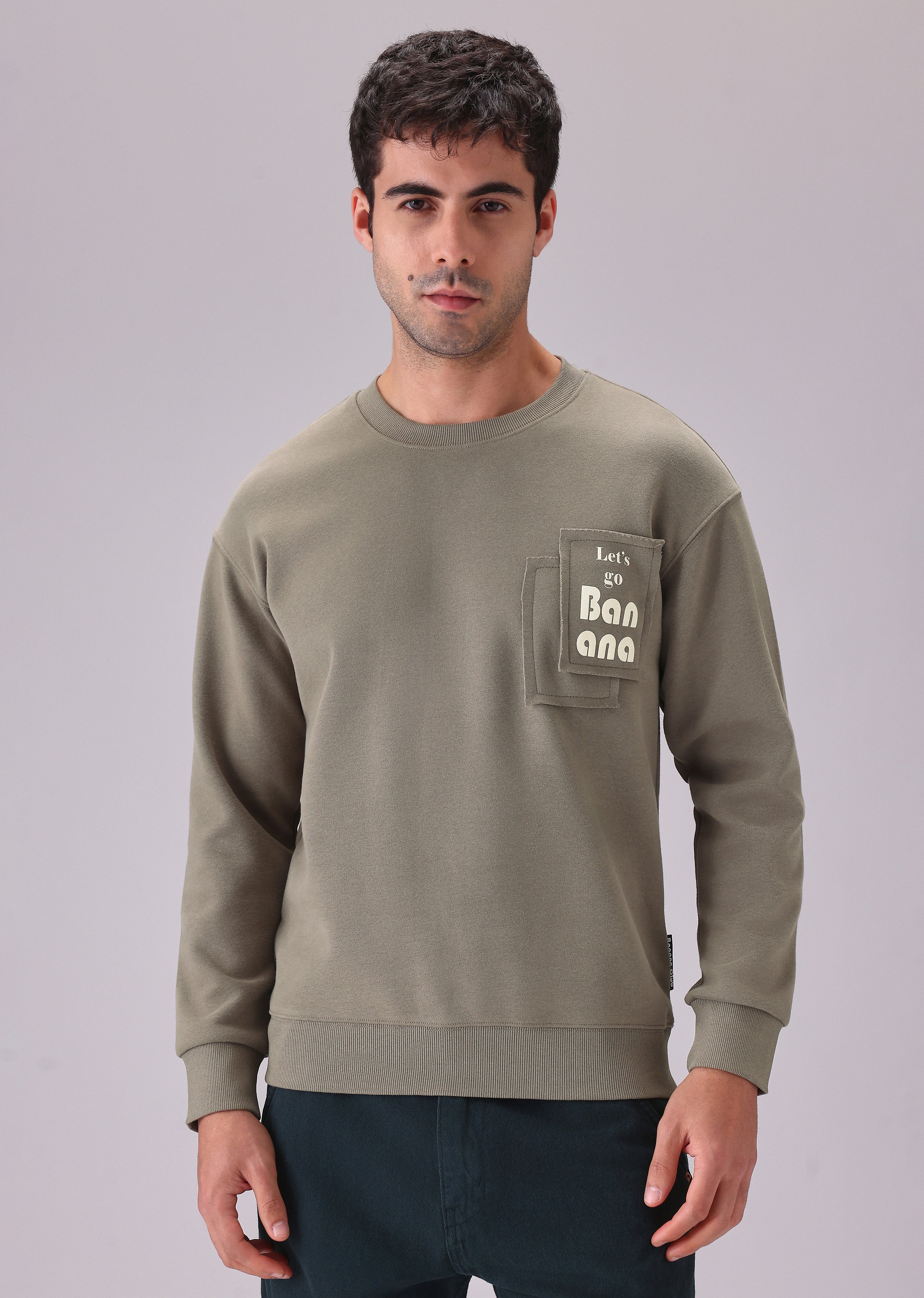 Olive Patch Sweatshirt