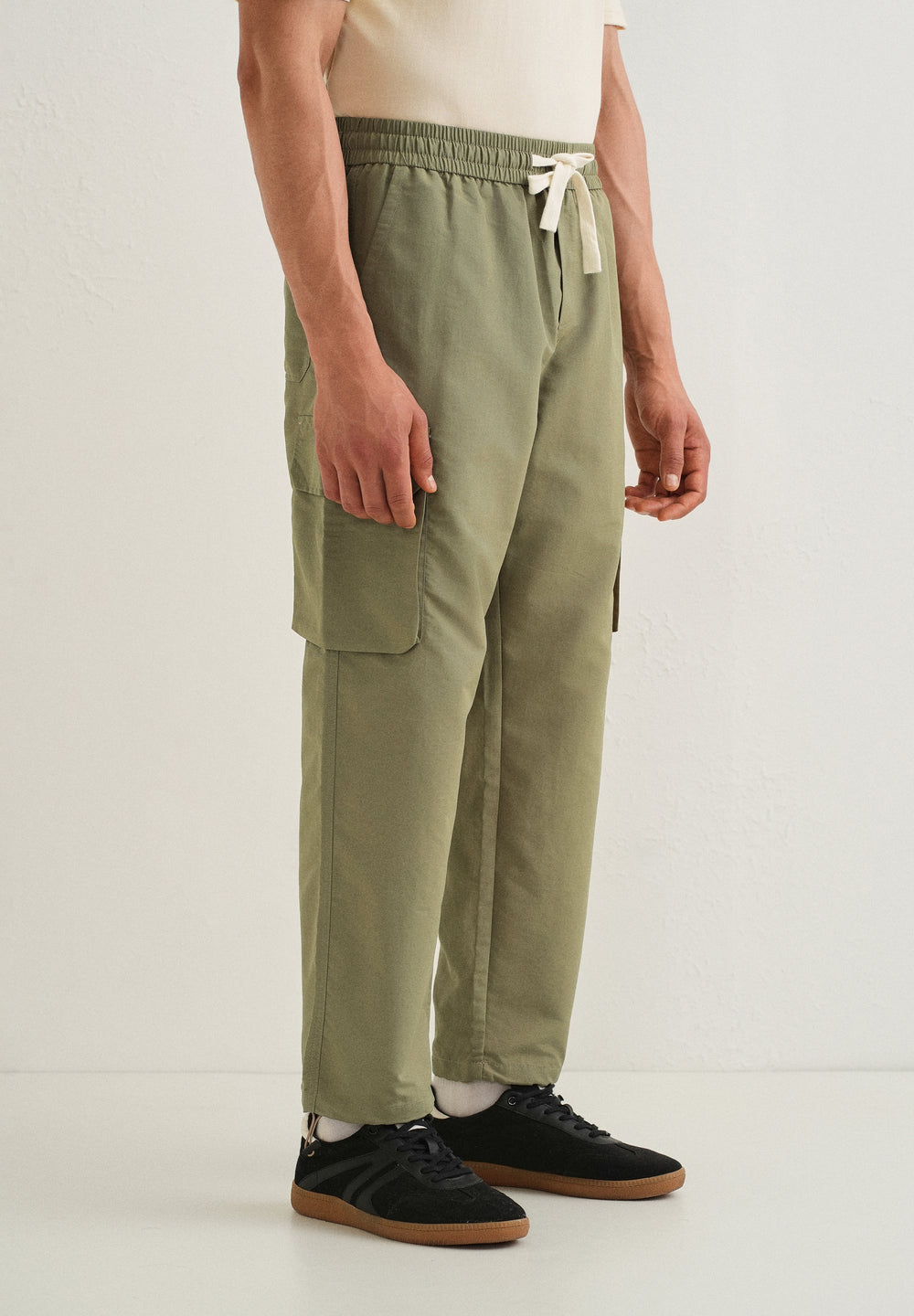 Olive Relaxed Fit Cargo Pant