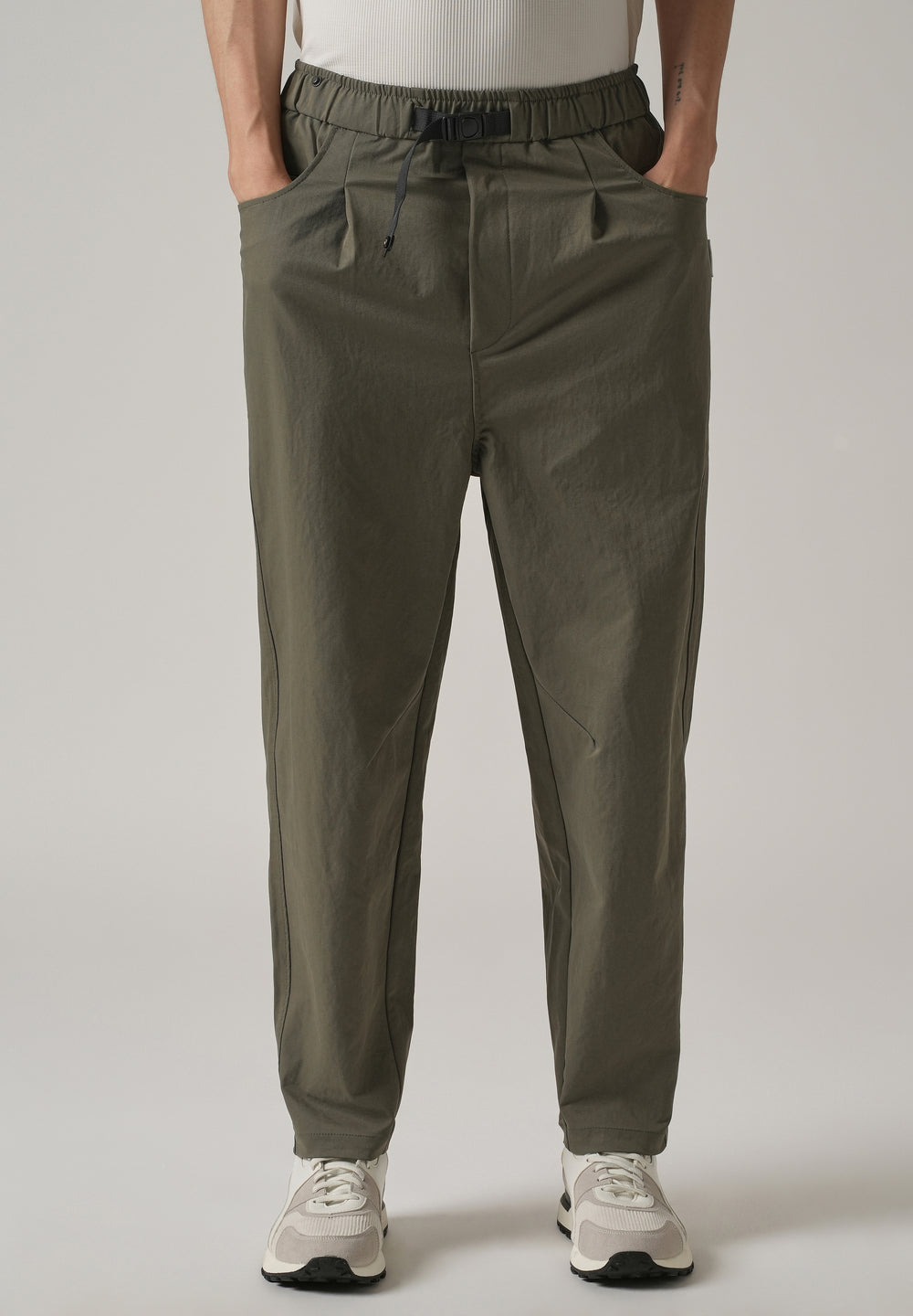 Olive Twill Relaxed Fit Pant
