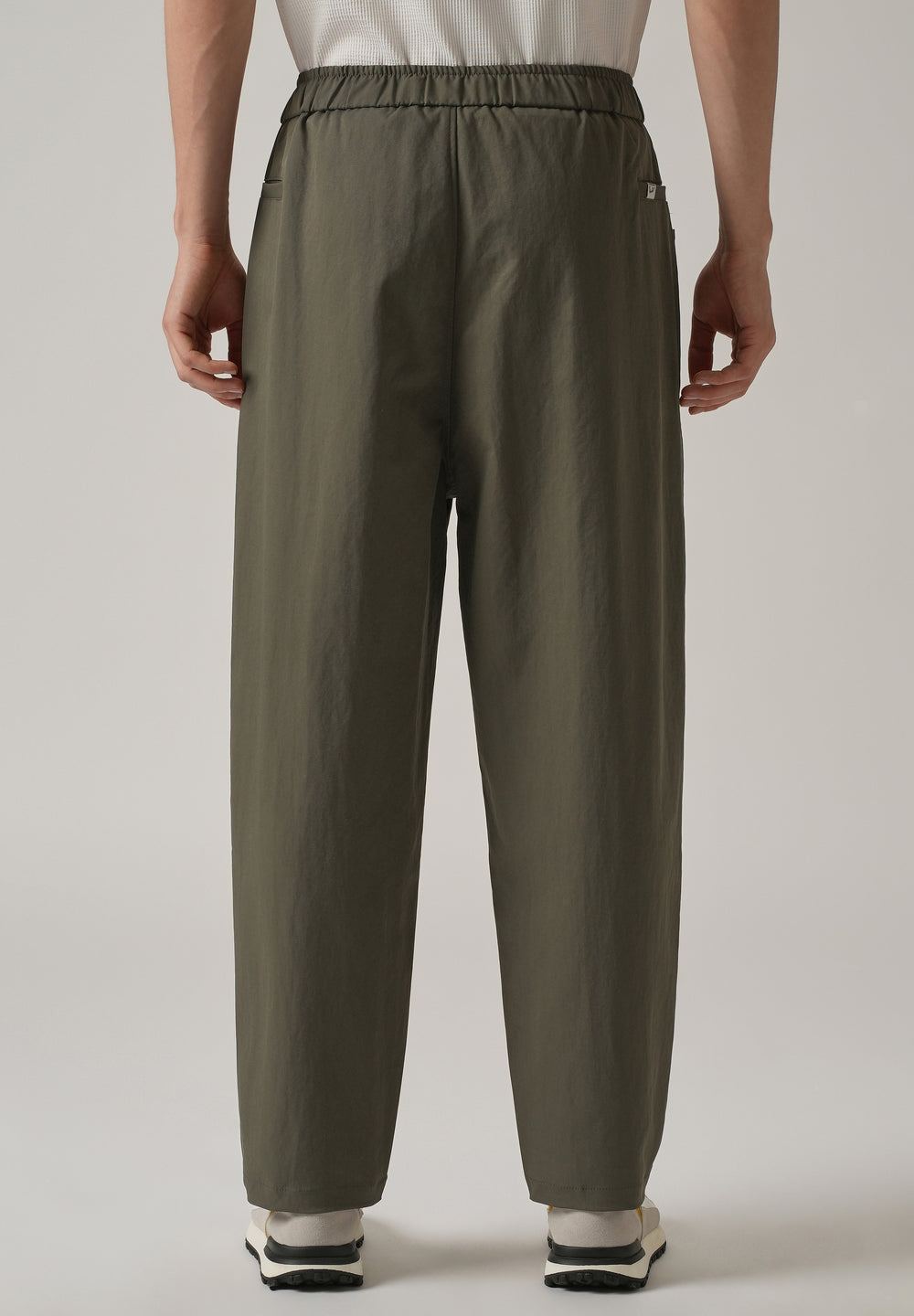 Olive Twill Relaxed Fit Pant