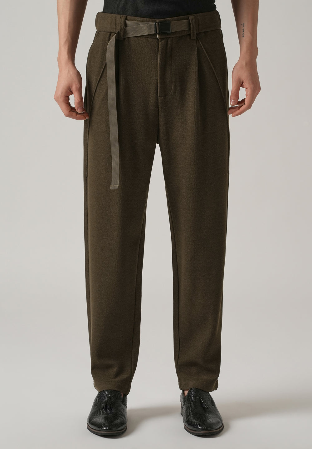 Olive Corduroy Relaxed Fit Pant