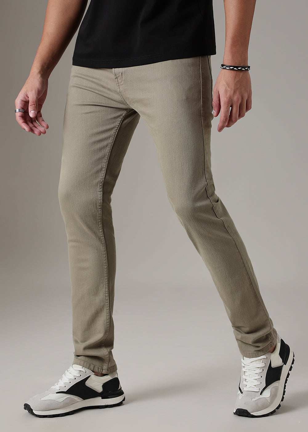 Olive Slim Fit Denim