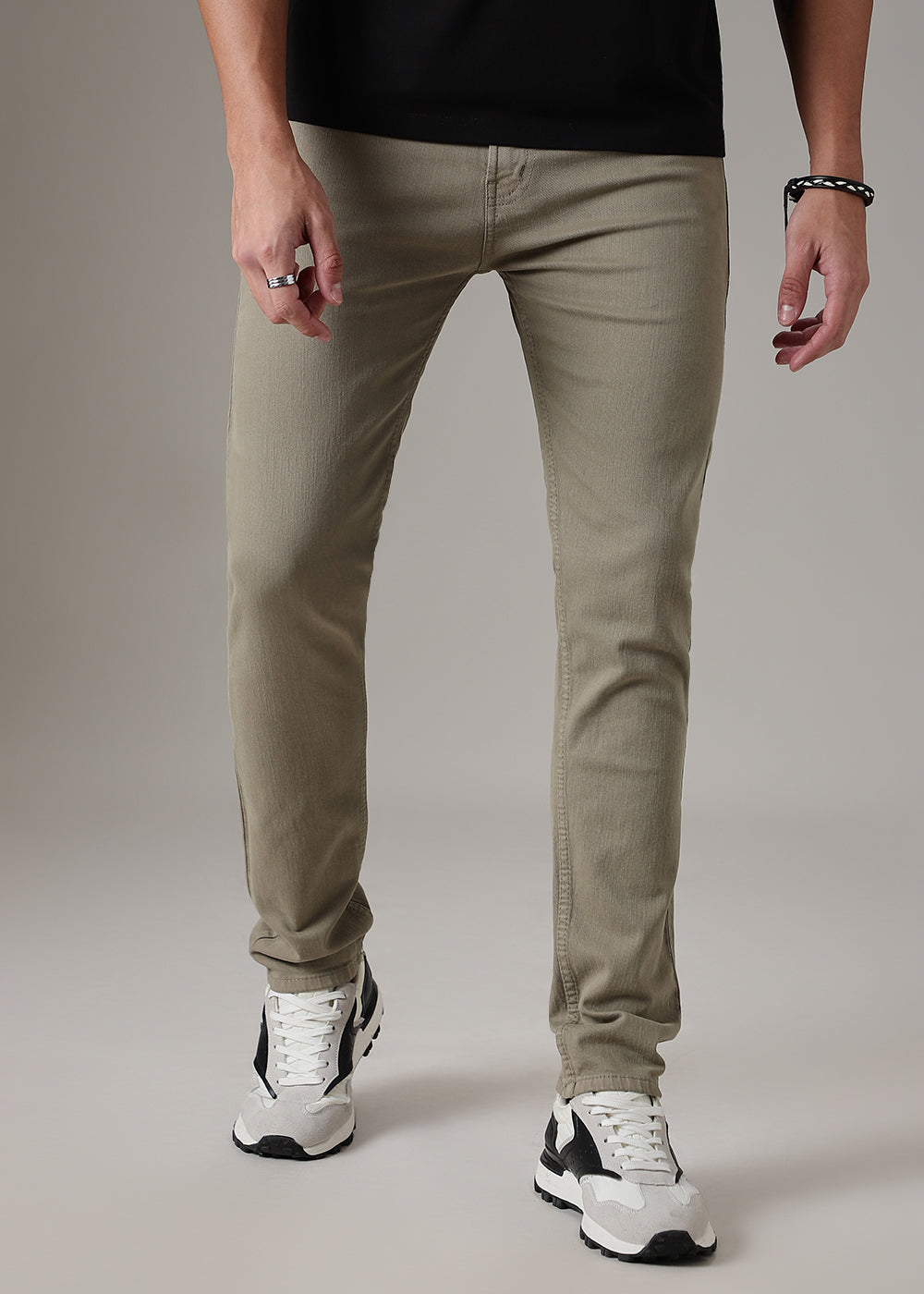 Olive Slim Fit Denim