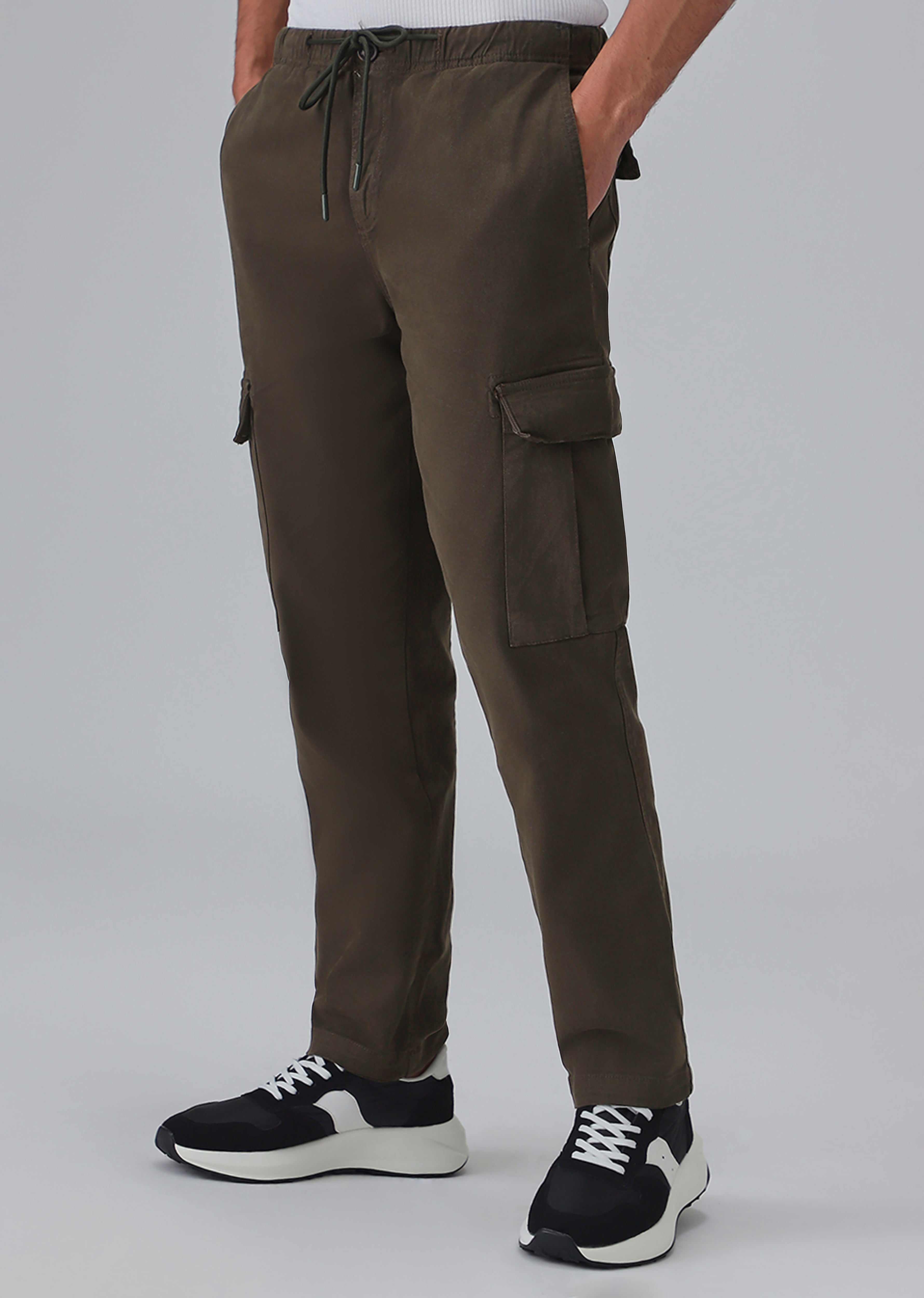 Olive Twill Cargo Pant