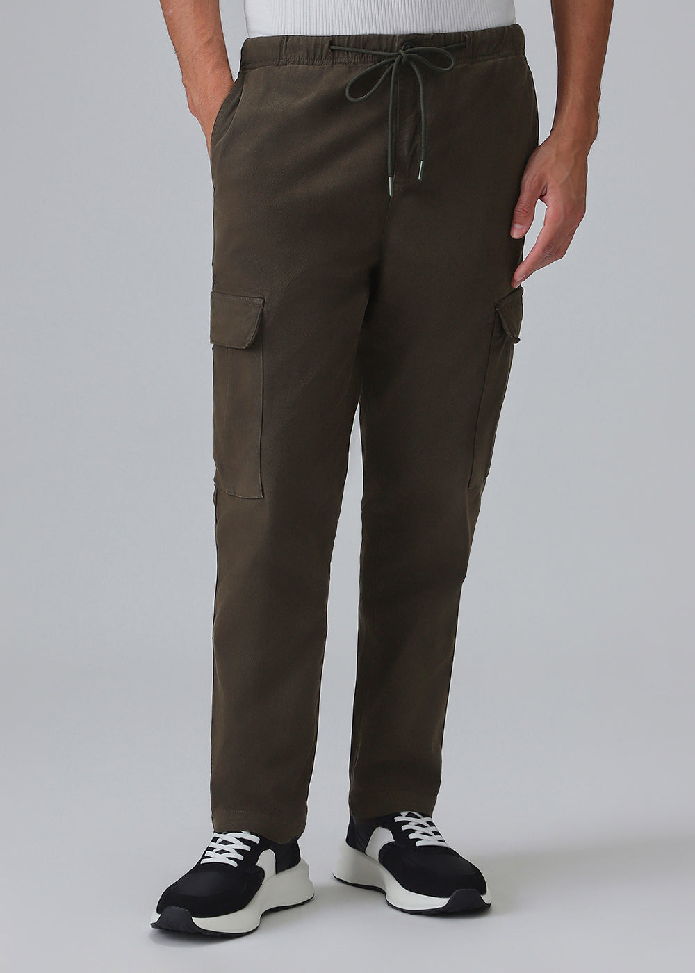 Olive Twill Cargo Pant