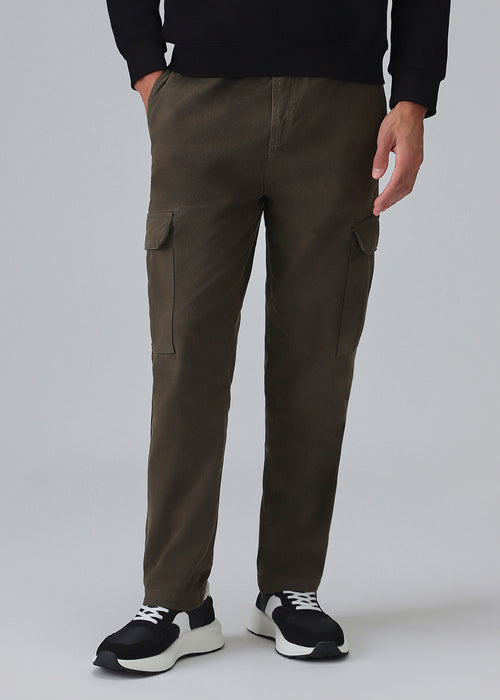 Olive Twill Cargo Pant