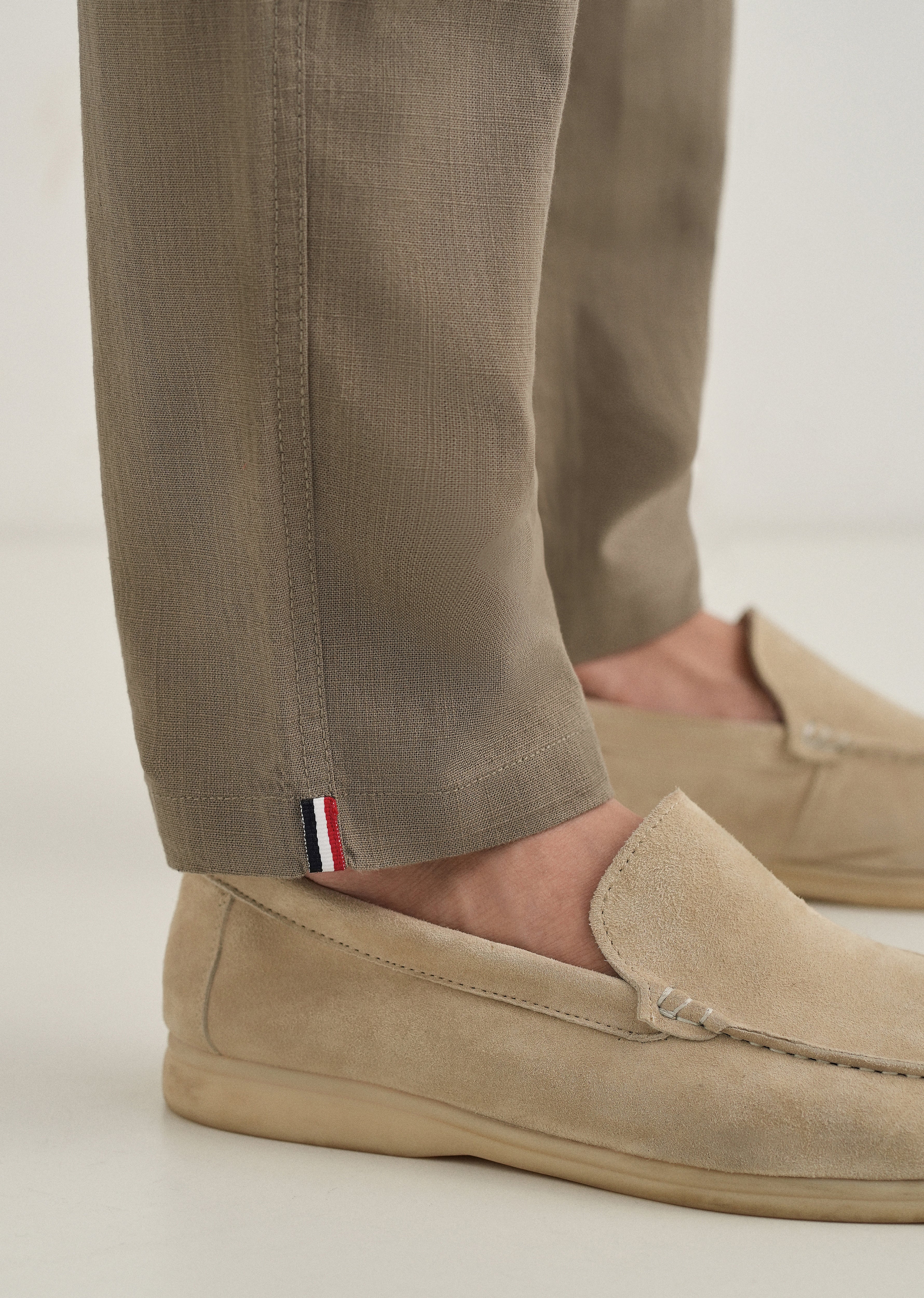 Olive Linen Trouser