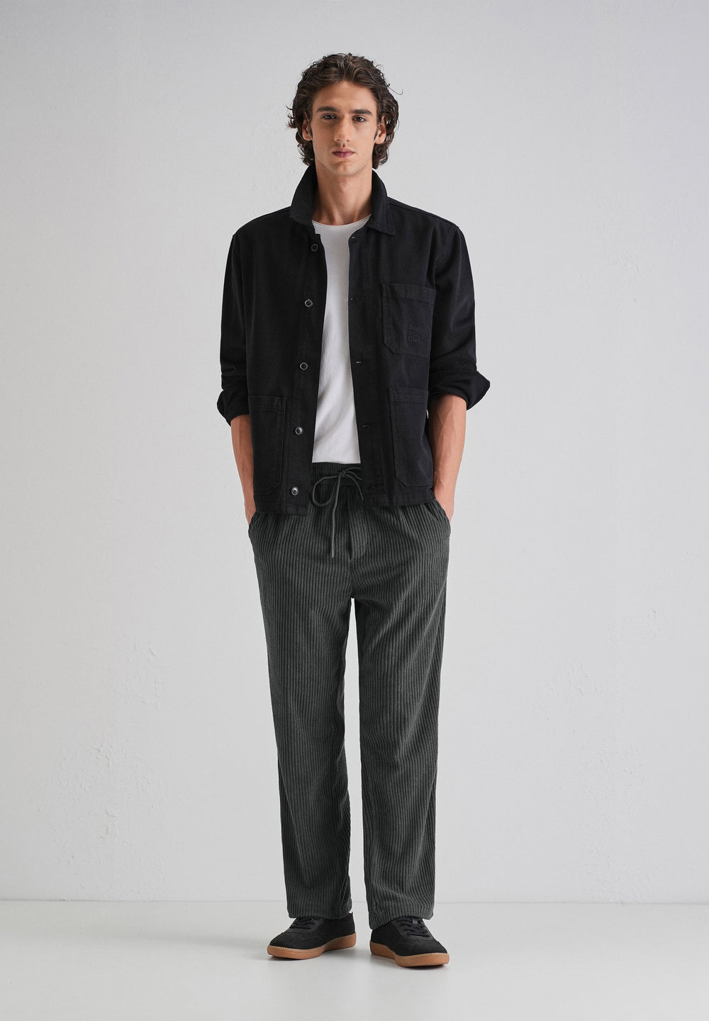 Ombre Gray Corduroy Pant